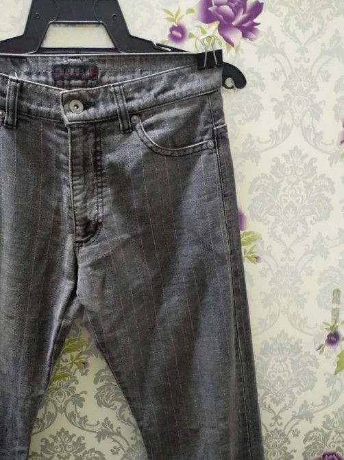 Japanese Brand MORGAN HOMME JEANS EMBROIDERED LOGO BACK Size US 30 / EU 46 - 11 Thumbnail