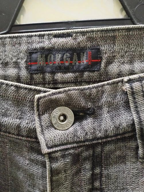 Japanese Brand MORGAN HOMME JEANS EMBROIDERED LOGO BACK Size US 30 / EU 46 - 10 Thumbnail