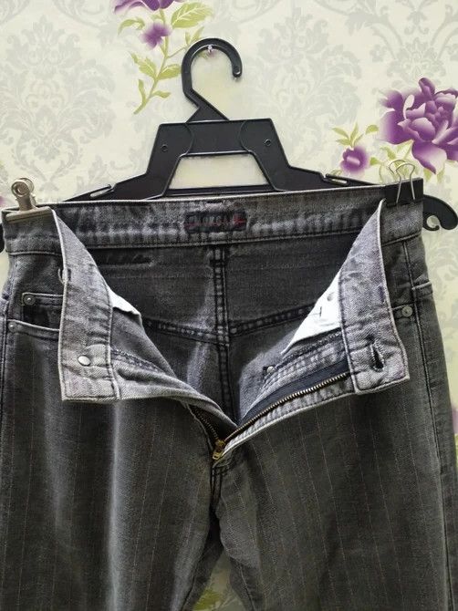 Japanese Brand MORGAN HOMME JEANS EMBROIDERED LOGO BACK Size US 30 / EU 46 - 9 Thumbnail