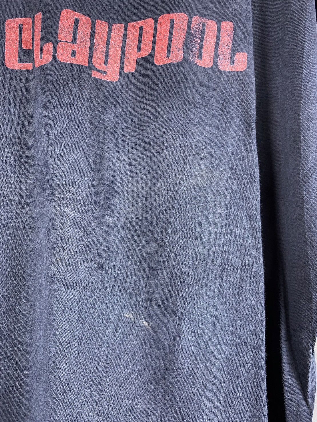 Band Tees × Vintage Vintage Y2K Distressed Thrashed Faded Les Claypool Shirt Size US L / EU 52-54 / 3 - 4 Thumbnail