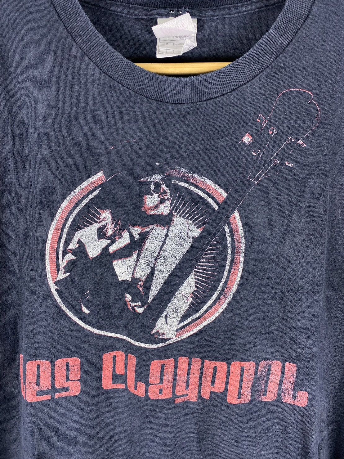 Band Tees × Vintage Vintage Y2K Distressed Thrashed Faded Les Claypool Shirt Size US L / EU 52-54 / 3 - 2 Thumbnail