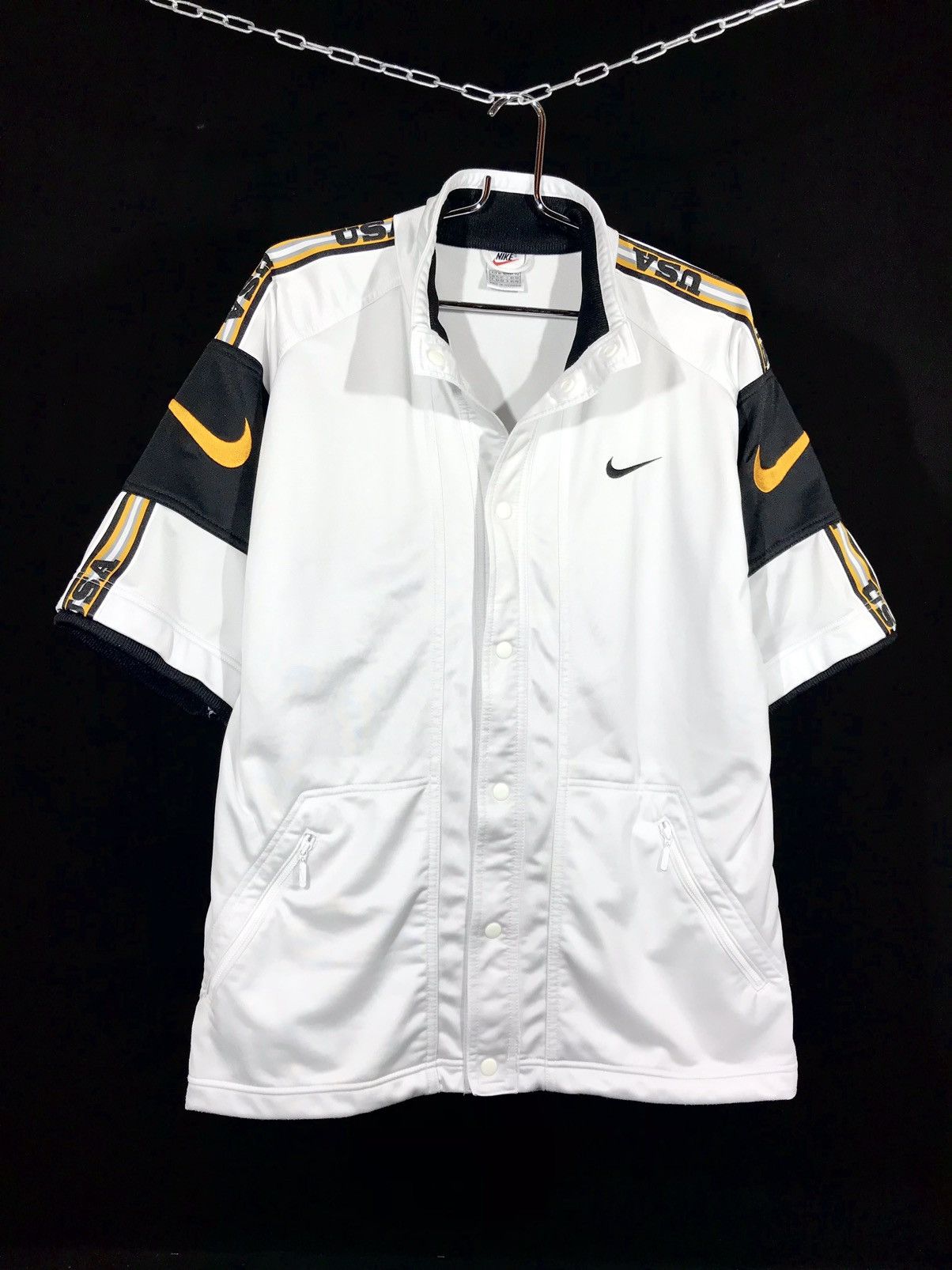 Nike × Vintage Vintage 90’s Nike Jersey USA Logo Oversize M - L Size US M / EU 48-50 / 2 - 1 Thumbnail