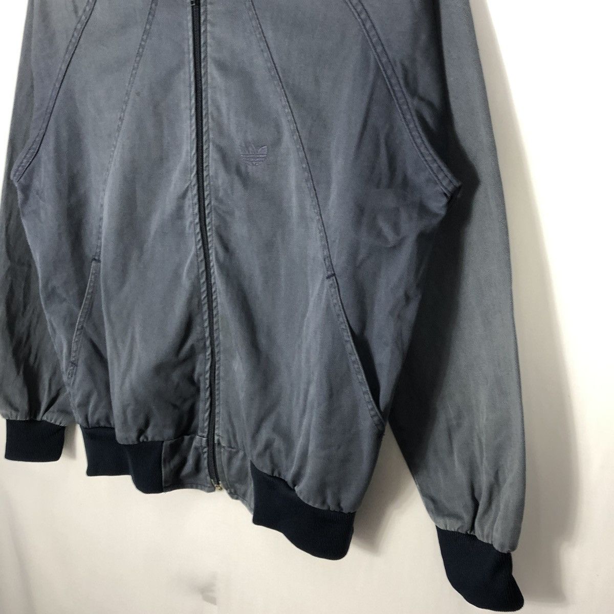Adidas × Vintage 🔥Rare🔥90s Adidas Small Logo Sun Faded Zipper Chore Jacket Size US M / EU 48-50 / 2 - 7 Thumbnail