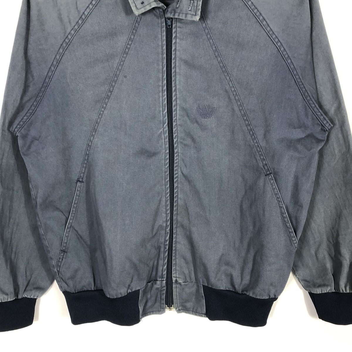 Adidas × Vintage 🔥Rare🔥90s Adidas Small Logo Sun Faded Zipper Chore Jacket Size US M / EU 48-50 / 2 - 3 Thumbnail