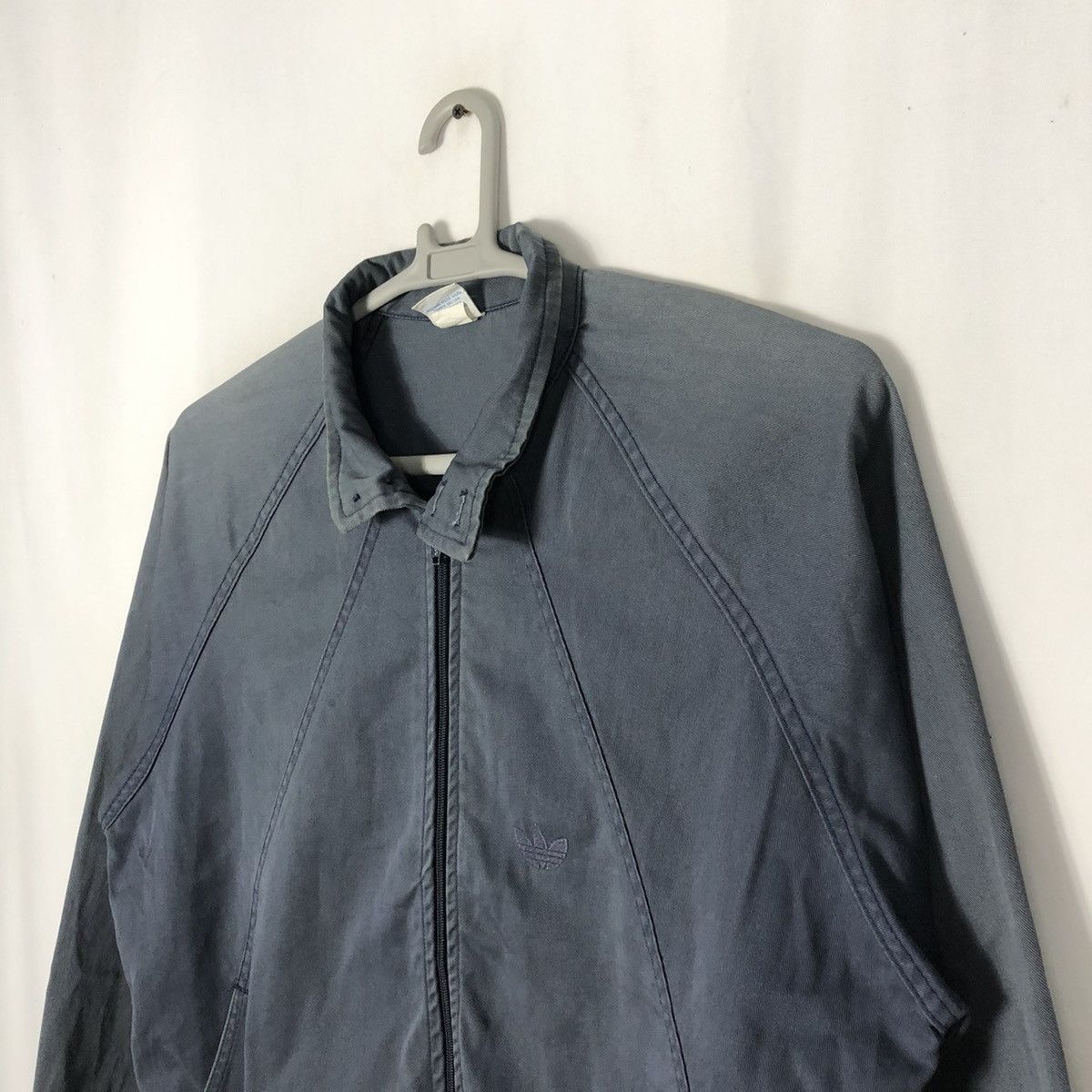 Adidas × Vintage 🔥Rare🔥90s Adidas Small Logo Sun Faded Zipper Chore Jacket Size US M / EU 48-50 / 2 - 6 Thumbnail