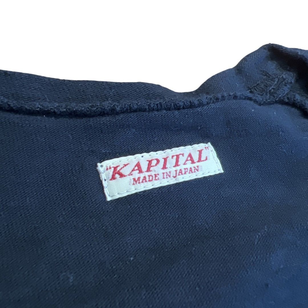 Kapital KAPITAL ORANGE SMILE LS TEE Size US XL / EU 56 / 4 - 4 Thumbnail