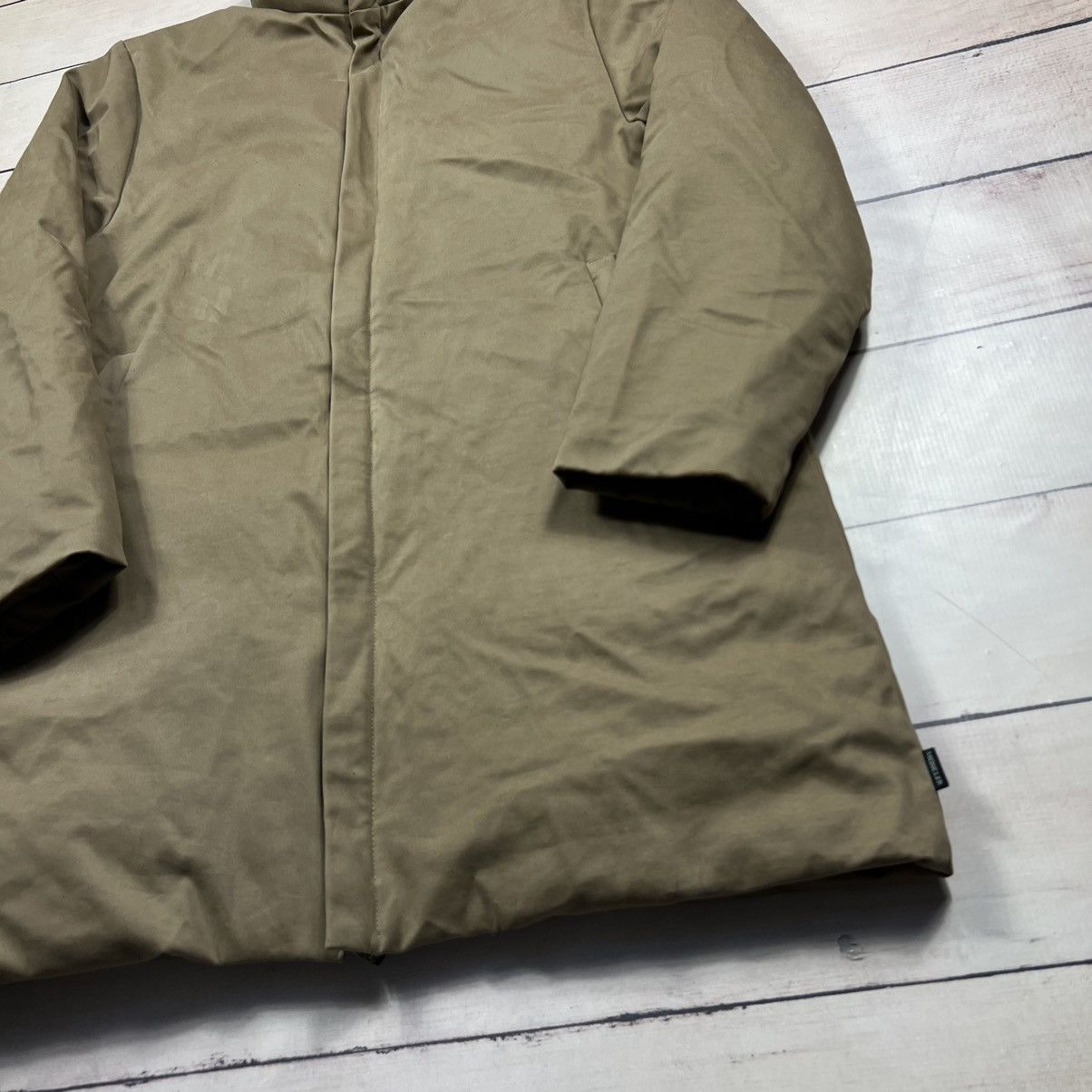 Moncler Vintage Puffer Coat Moncler Down Jacket Beige Logo Y2K Retro Size US M / EU 48-50 / 2 - 2 Thumbnail