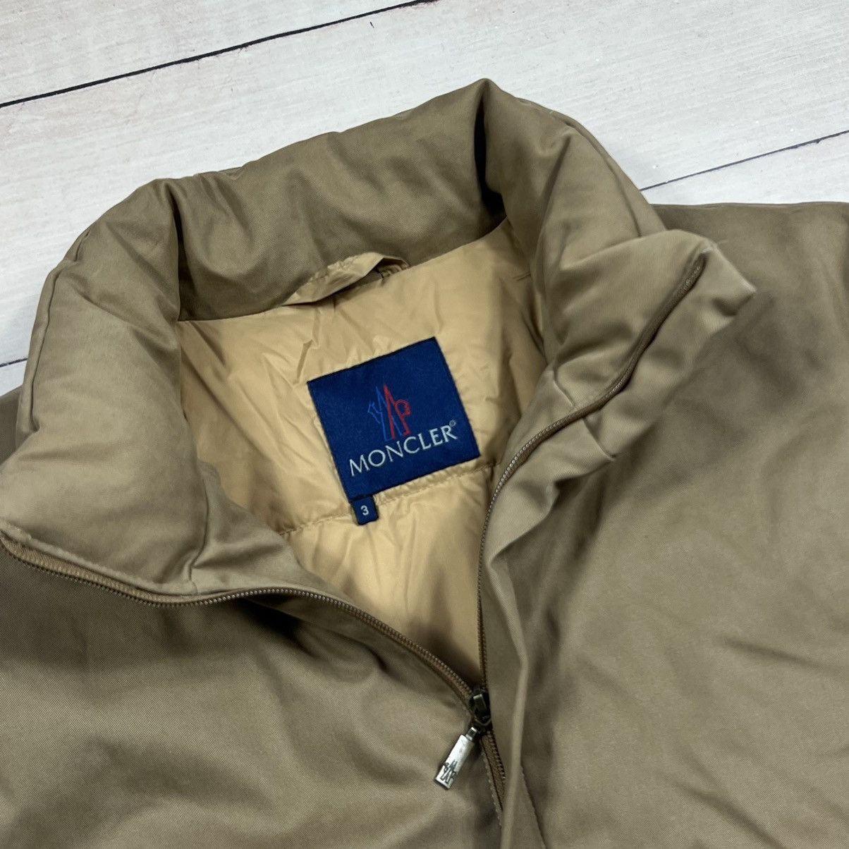 Moncler Vintage Puffer Coat Moncler Down Jacket Beige Logo Y2K Retro Size US M / EU 48-50 / 2 - 5 Thumbnail