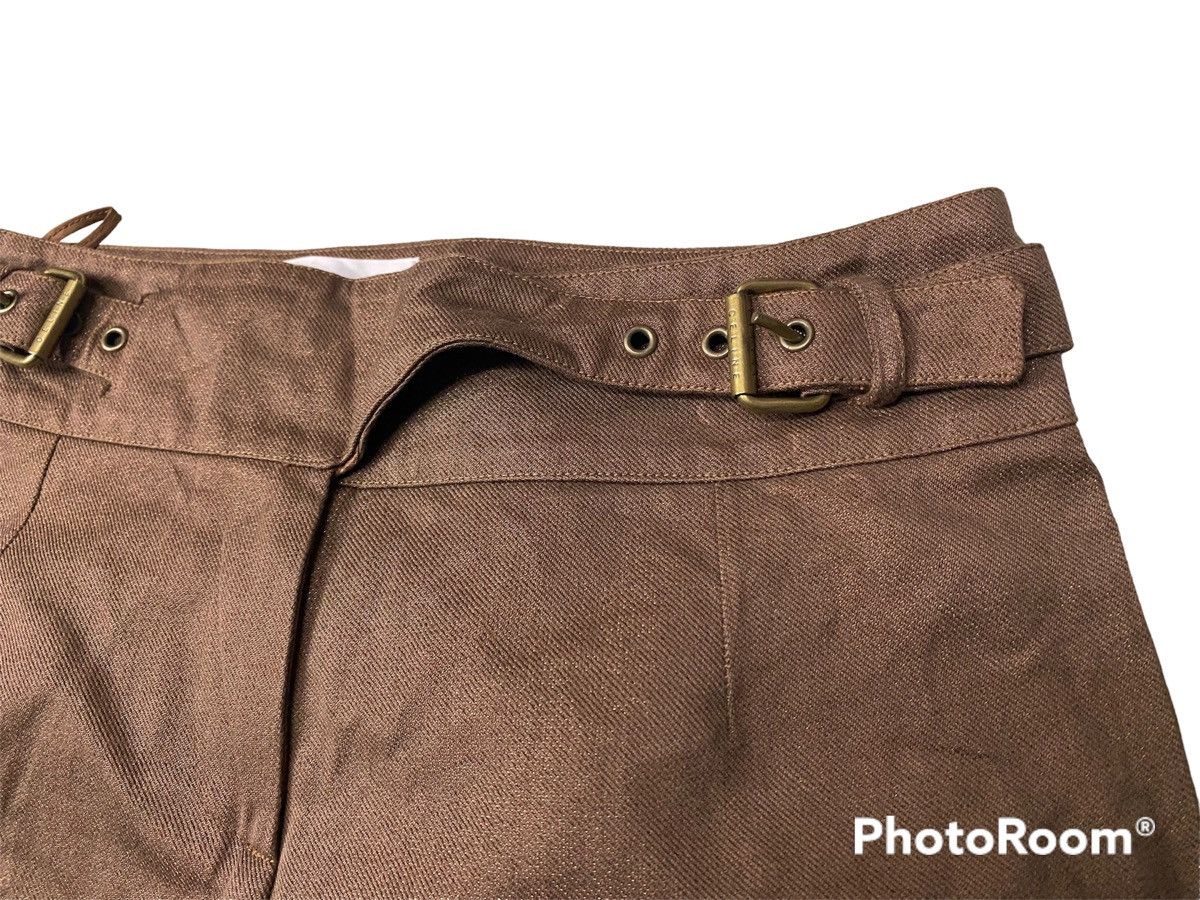 Celine × Vintage Celine Brown Glittered Pants Size US 28 / EU 44 - 6 Thumbnail