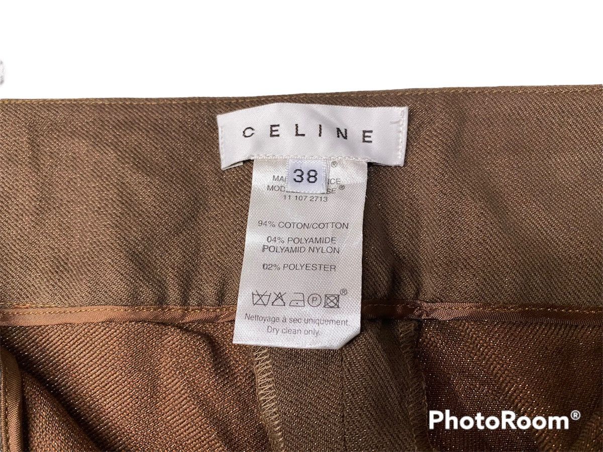 Celine × Vintage Celine Brown Glittered Pants Size US 28 / EU 44 - 9 Thumbnail
