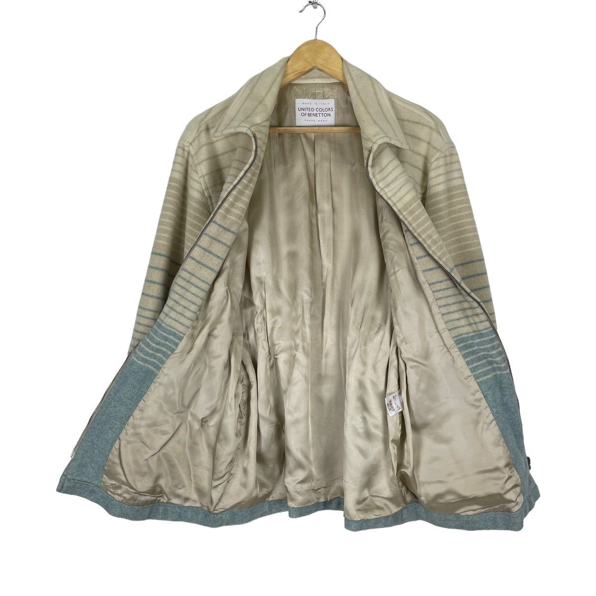 Benetton × United Colors Of Benetton ❄️UNITED COLOURS OF BENETTON STRIPED ZIPER JACKET Size M / US 6-8 / IT 42-44 - 6 Thumbnail