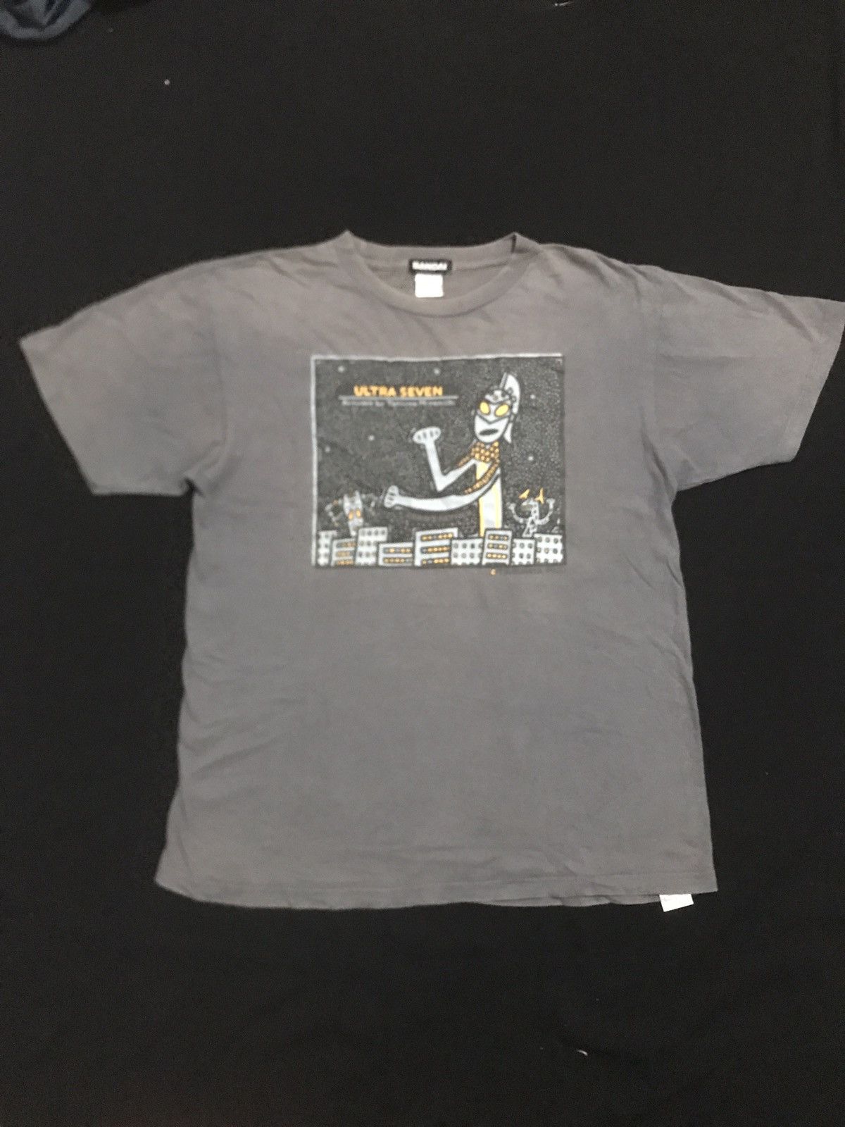 Anime × Cartoon Network Vtg ULTRAMAN SEVEN x TATSUYA MIYANISHI Anime Tee Cartoon Size US L / EU 52-54 / 3 - 2 Thumbnail