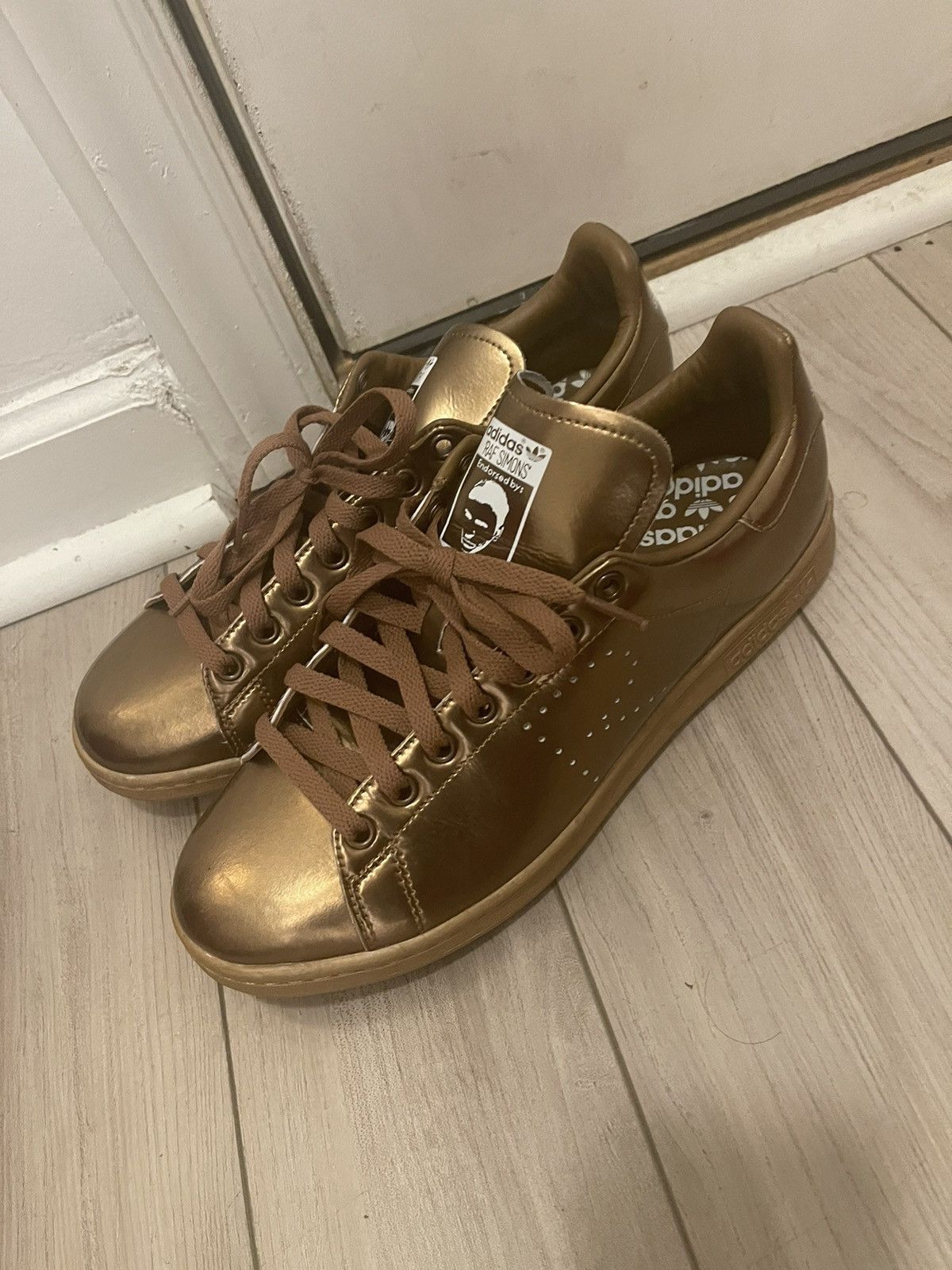 Raf simons stan smith copper best sale