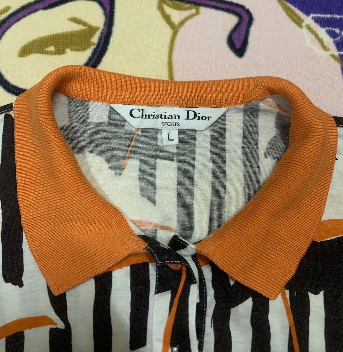 Christian Dior Monsieur LASTDROP🔥CHRISTIAN DIOR SPORTS Polos Shirt x Rare Design Size US L / EU 52-54 / 3 - 3 Thumbnail
