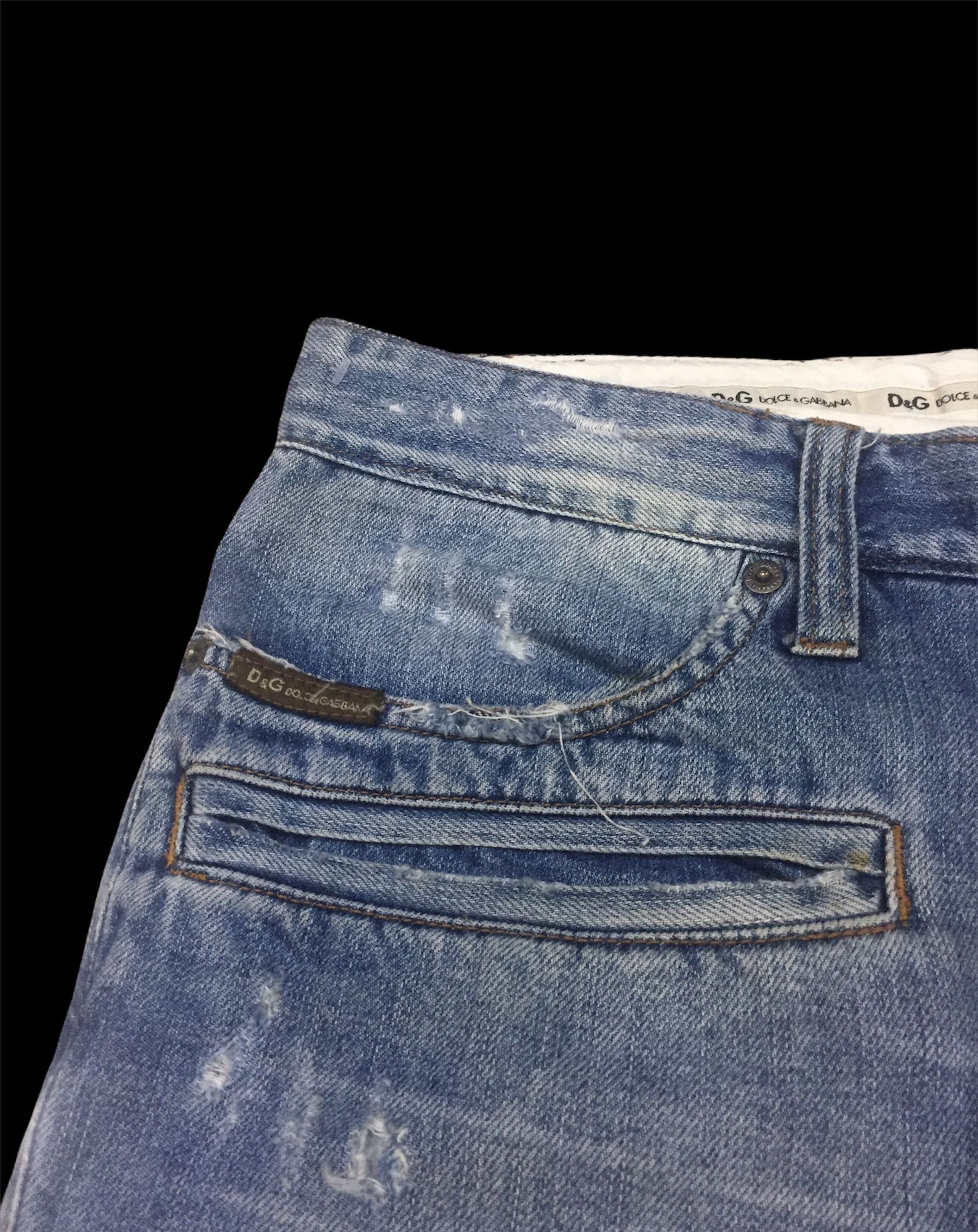 Dolce & Gabbana Designer Distressed D&G Dolce & Gabbana Pant Jean Size US 38 / EU 54 - 10 Thumbnail