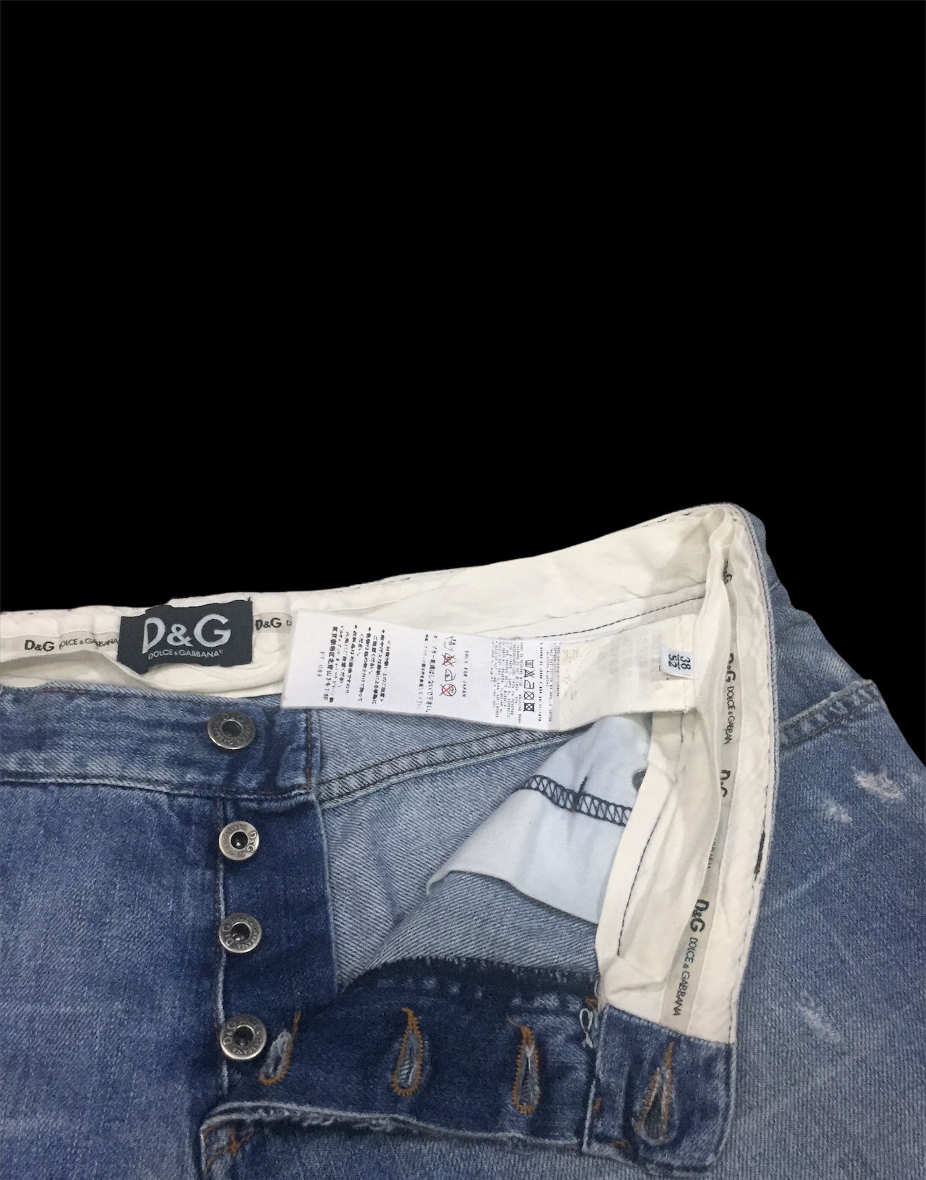 Dolce & Gabbana Designer Distressed D&G Dolce & Gabbana Pant Jean Size US 38 / EU 54 - 8 Thumbnail