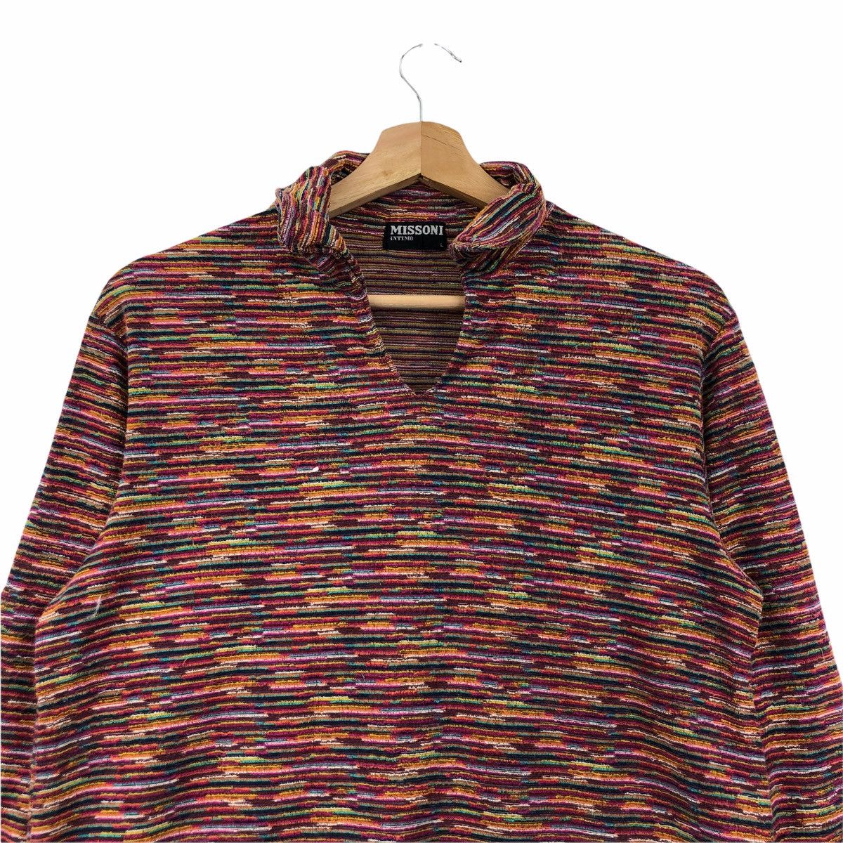 Vintage Missoni Intimo Multicolor Raglan Oversize Shirt