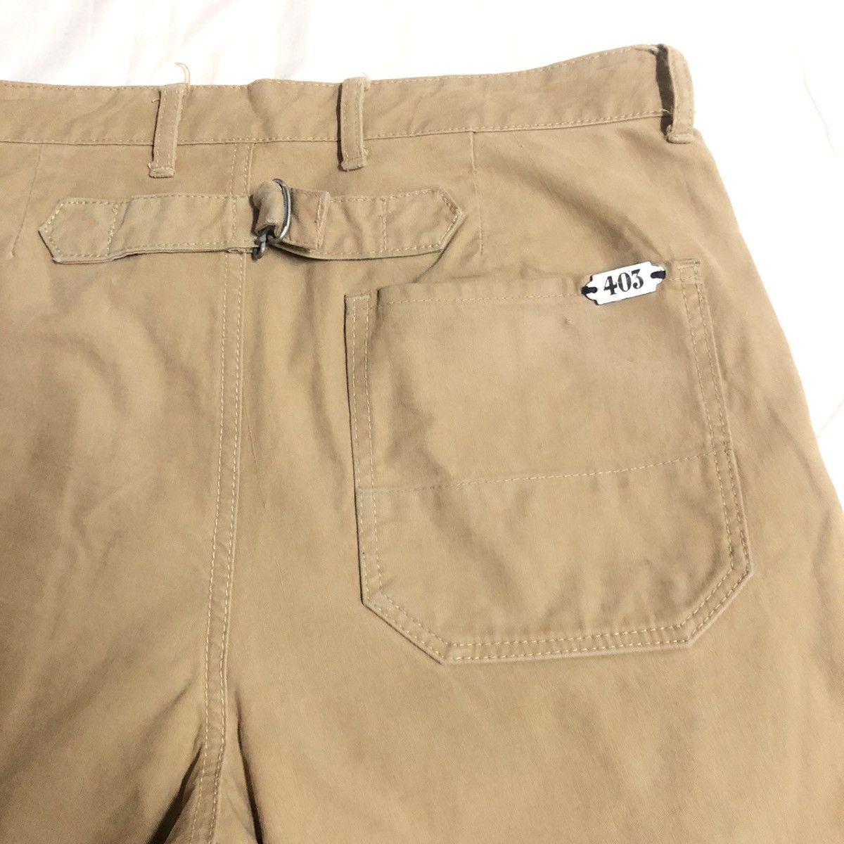 Japanese Brand Militaries Equipments STAIRS Buckleback Single Pocket Pant Size US 31 - 13 Thumbnail