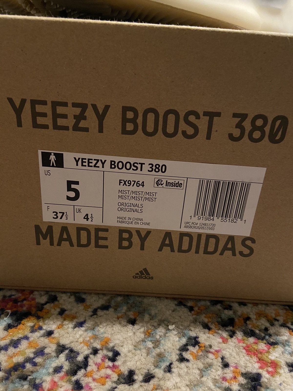 Adidas × Kanye West Yeezy x Adidas Boost 380 Mist(Non-Reflective) Size US 5 / EU 37 - 8 Thumbnail