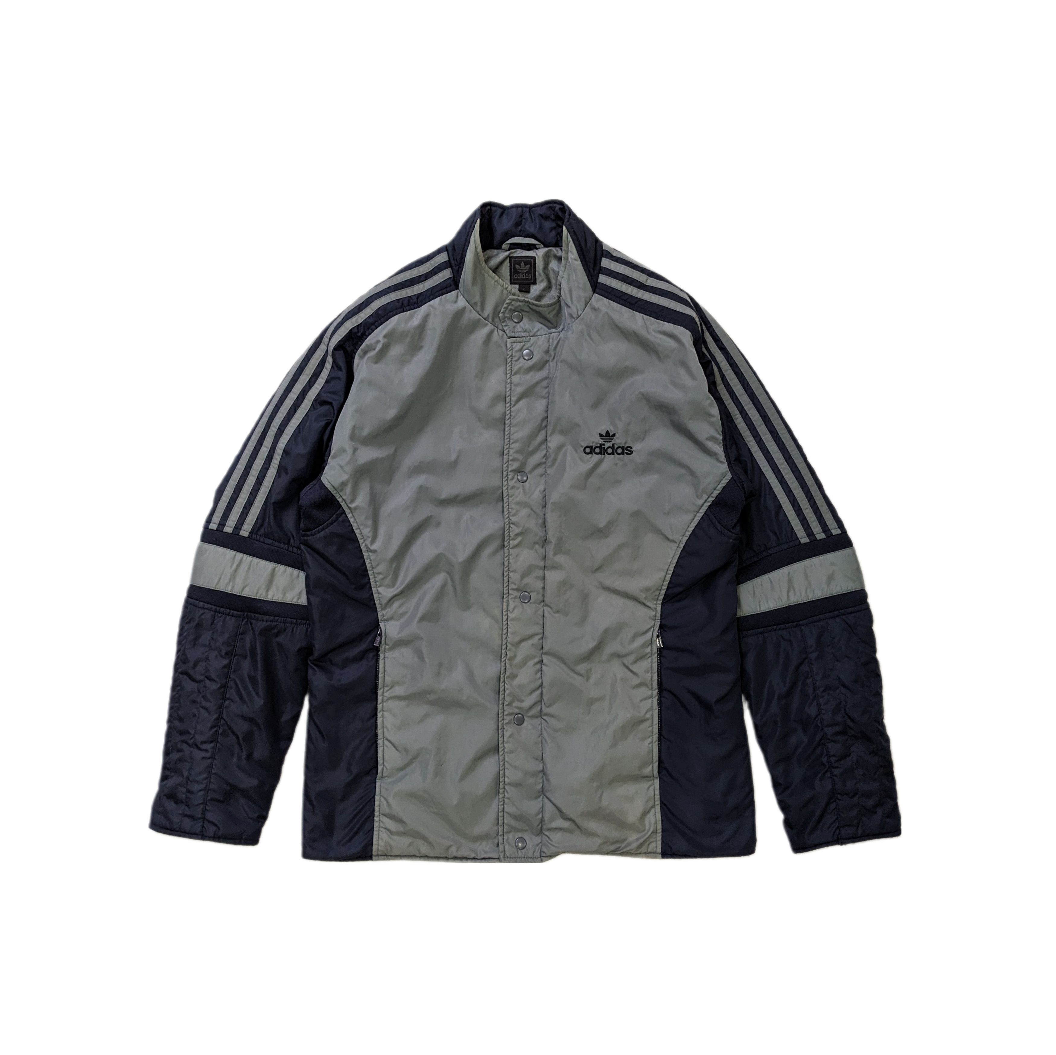 Adidas Trefoil Vintage Embroidery Logo Puffer Ski Jacket