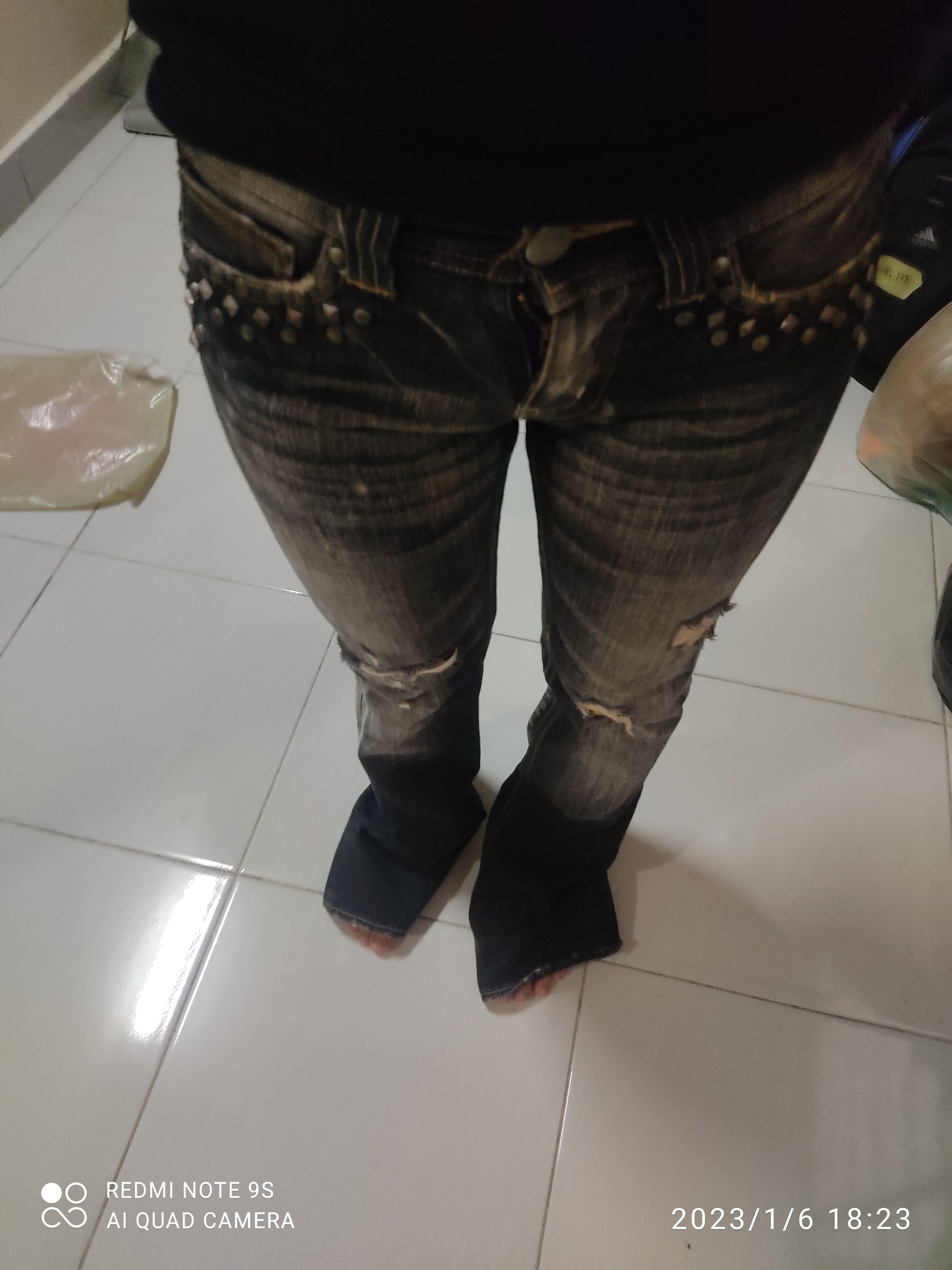 Japanese Brand Distressed bootcut denim by vanquish Size US 29 - 9 Thumbnail