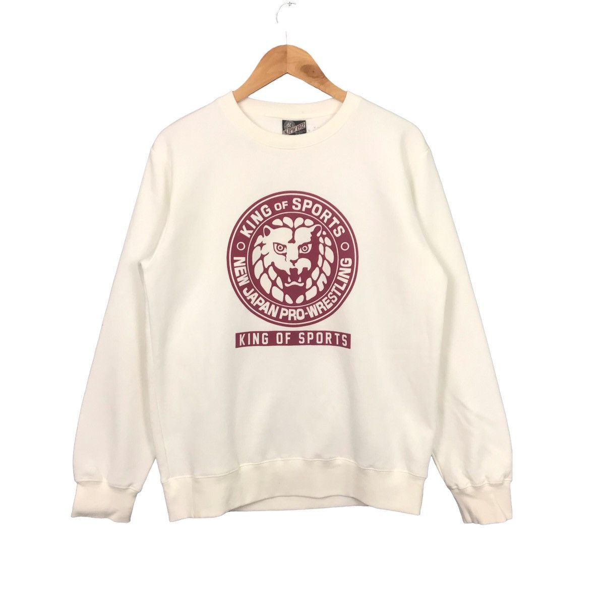 Japanese Brand Vintage New Japan Pro Wrestling King of Sports sweatshirt Size US L / EU 52-54 / 3 - 1 Thumbnail