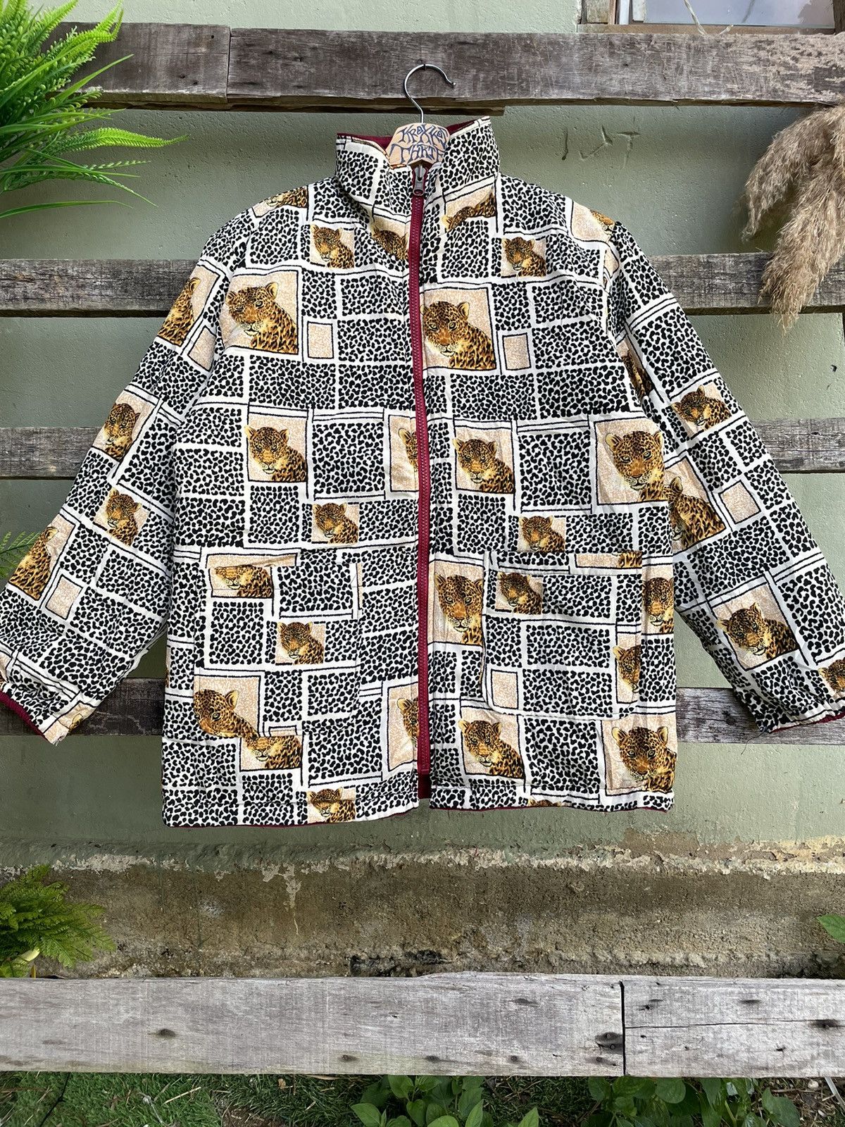 ⚡️Vintage Tiger Full Print Reversible Jacket