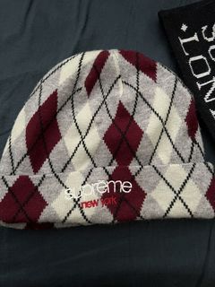 Supreme Argyle Beanie | Grailed