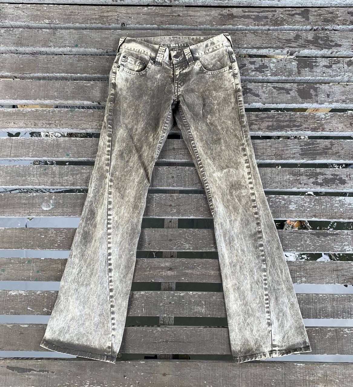 TORNADO MART 退廃 crash design cut sew Tornado Mart Japan Distressed Japan Style Jeans Denim Blue