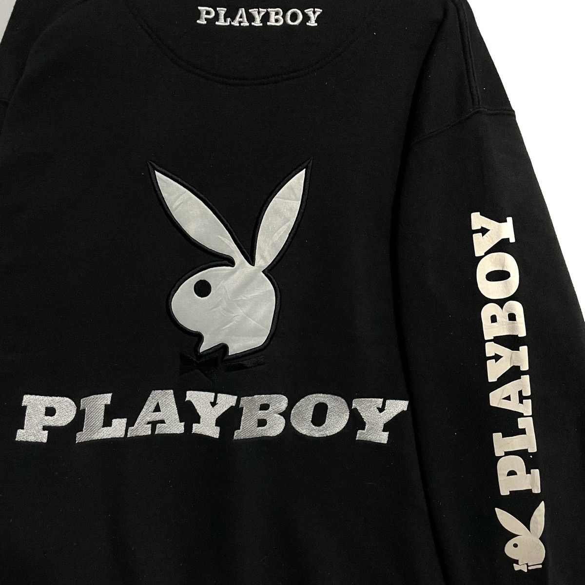 Playboy Vintage Playboy Sweatshirt Spellout Embroidery Big Logo Size US XL / EU 56 / 4 - 3 Thumbnail