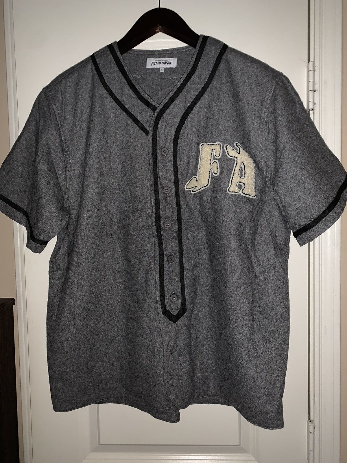 Fucking Awesome Wool Baseball Jersey Size US L / EU 52-54 / 3 - 1 Thumbnail