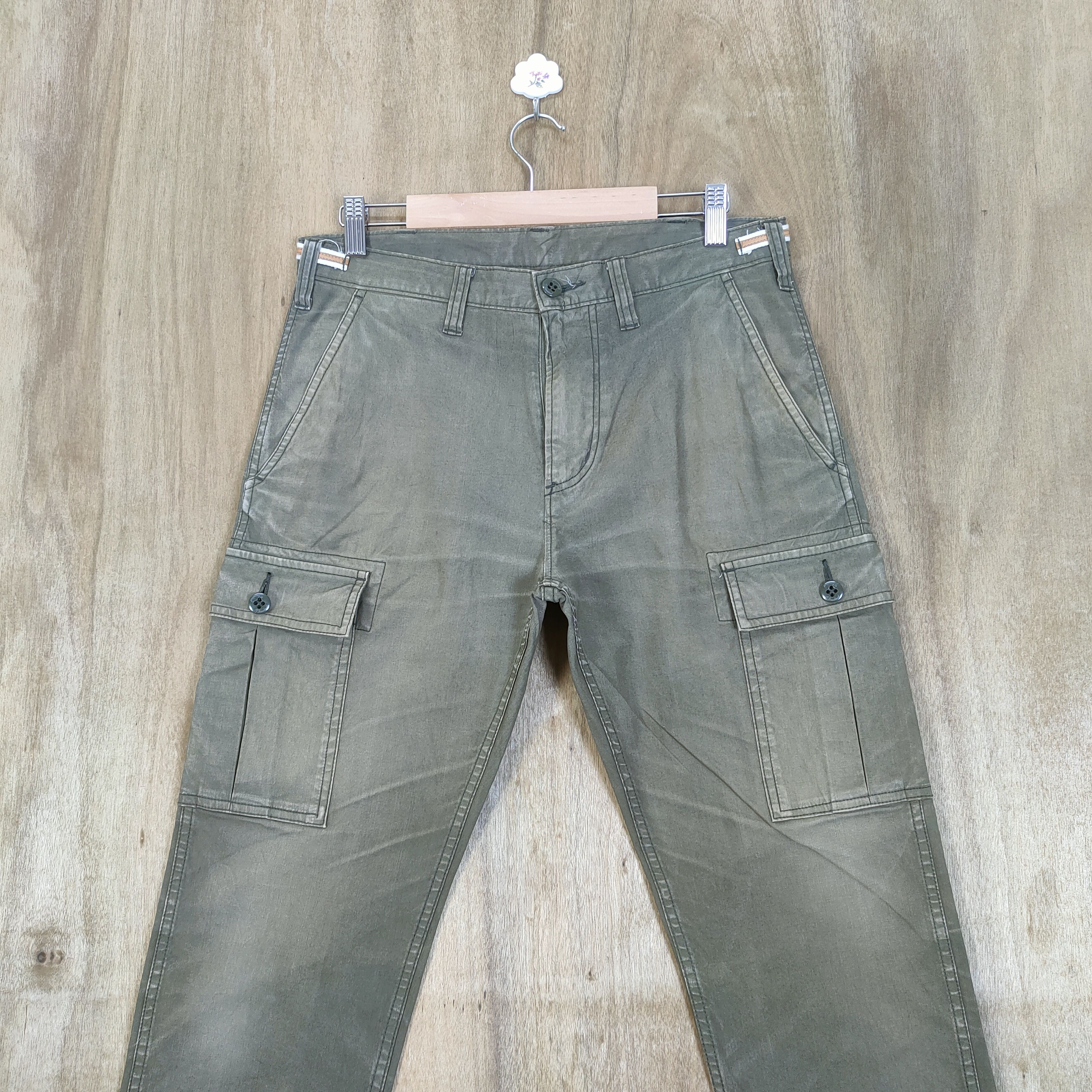 Japanese Brand × Vintage VINTAGE JAPANESE BRAND FADED CARGO PANTS #1 Size US 30 / EU 46 - 2 Thumbnail