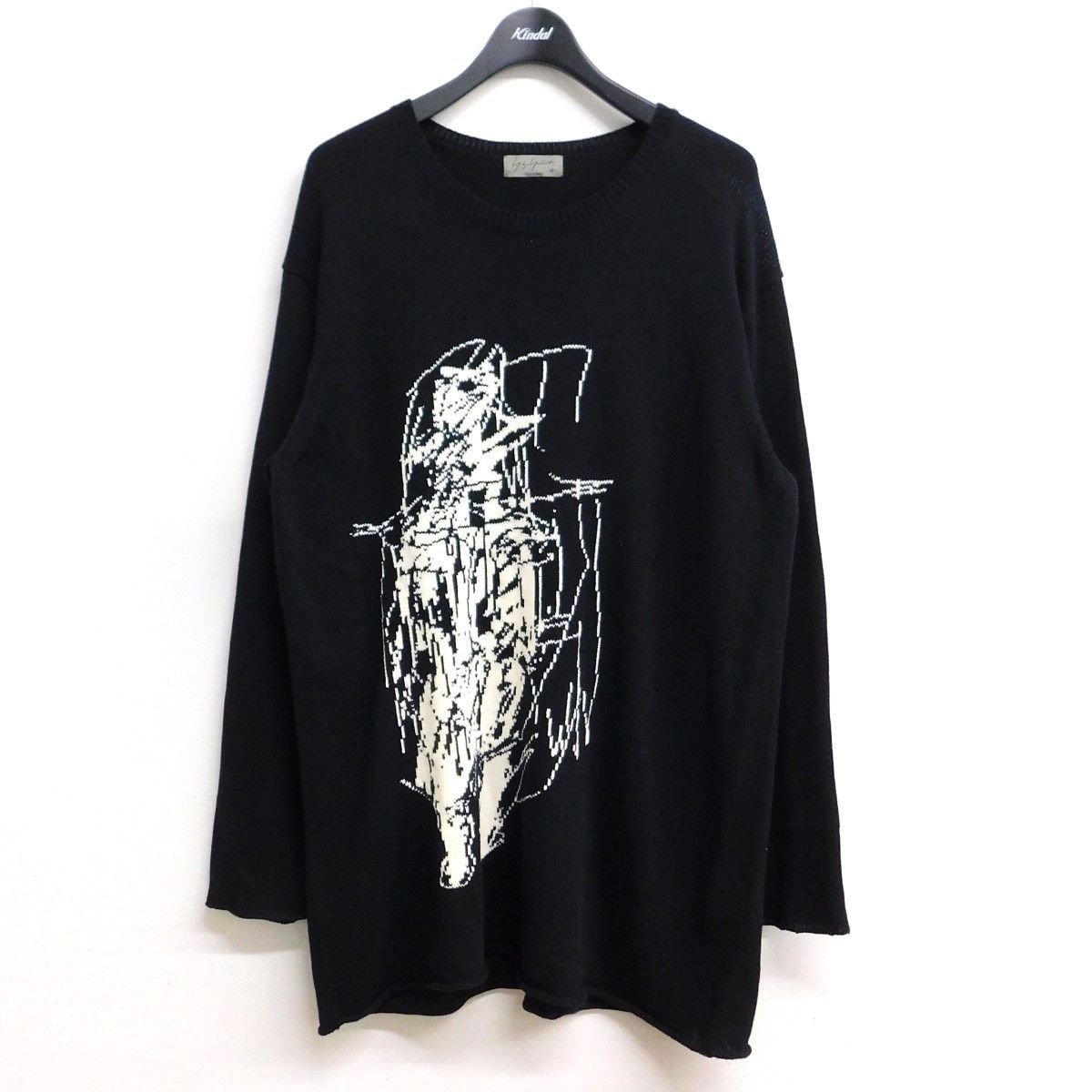 YOHJI YAMAMOTO pour homme 20ss embroyred wool knit