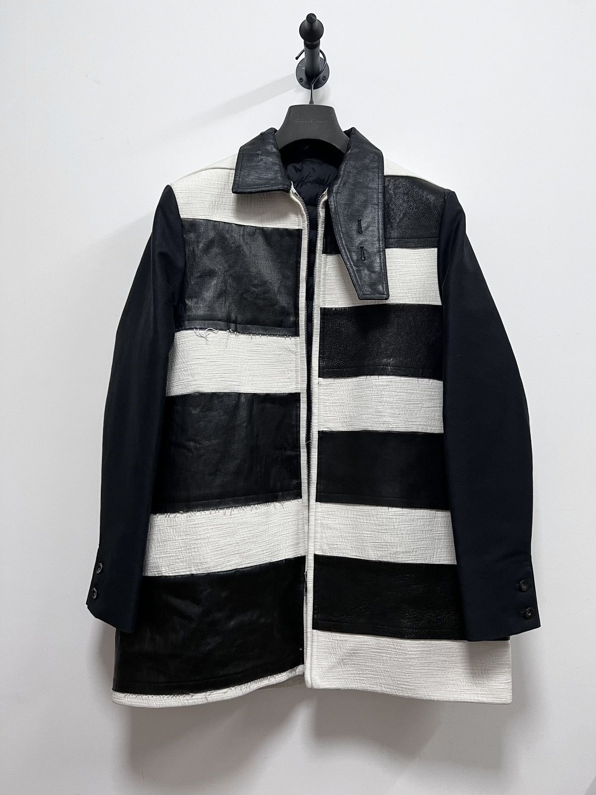Rick Owens Rick owens fw17 runway SIRIPED JUMBO BROTHER COAT Size US M / EU 48-50 / 2 - 2 Thumbnail