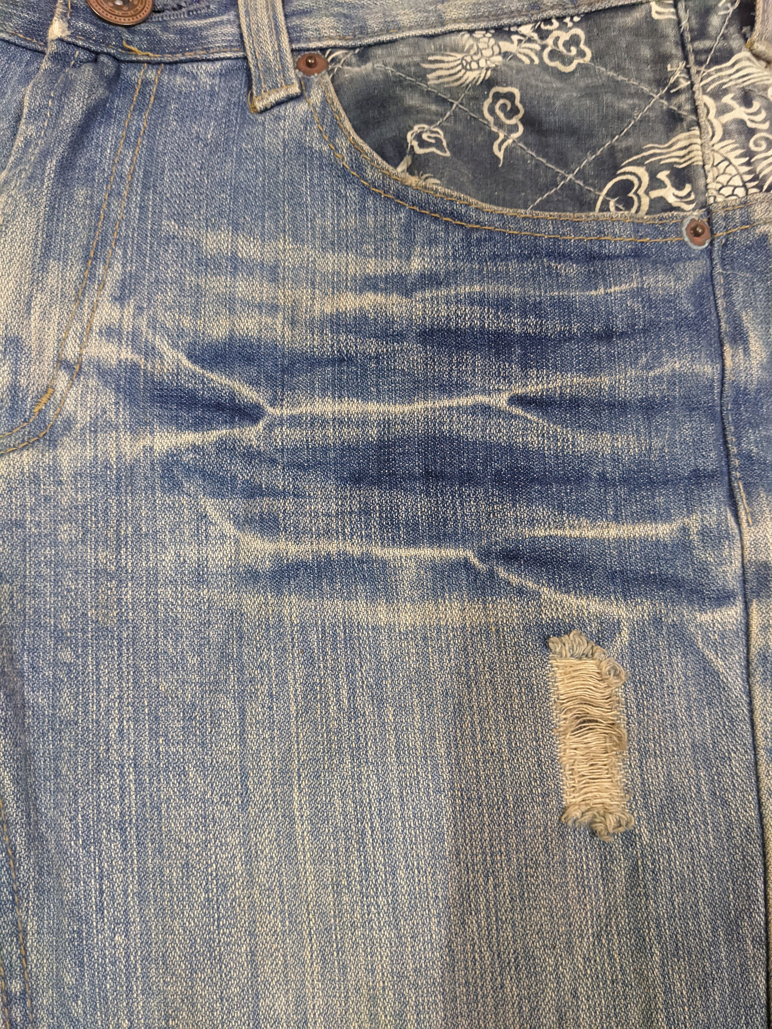 Japanese Brand Sukajan Multipocket Embroidery Dragon Jeans Size US 36 / EU 52 - 11 Thumbnail