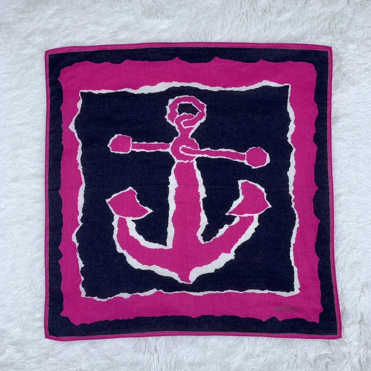 Designer × Givenchy GIVENCHY handkerchief handky pocket square anchor design Size ONE SIZE - 1 Thumbnail
