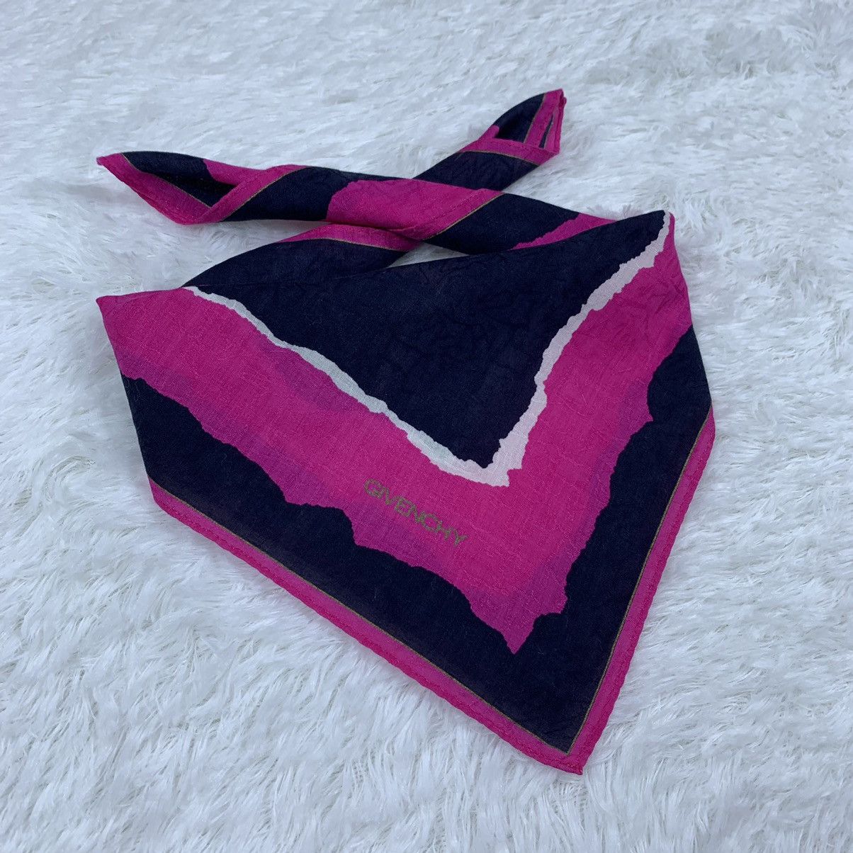 Designer × Givenchy GIVENCHY handkerchief handky pocket square anchor design Size ONE SIZE - 2 Thumbnail