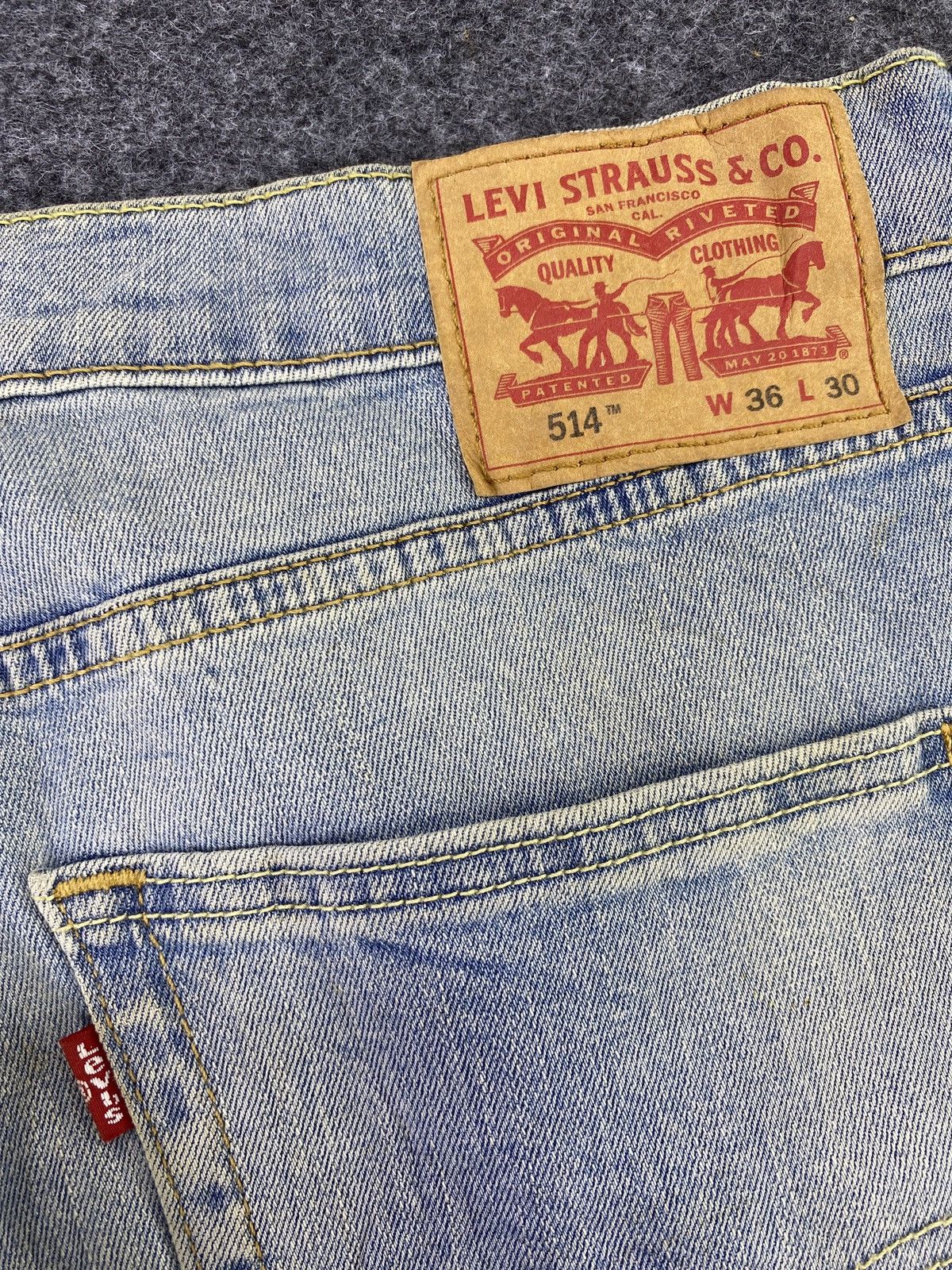 Jean × Levi's × Vintage VINTAGE LEVIS 514 LIGHT BLUE WASH Jeans 36x30 -J006 Size US 37 - 8 Thumbnail