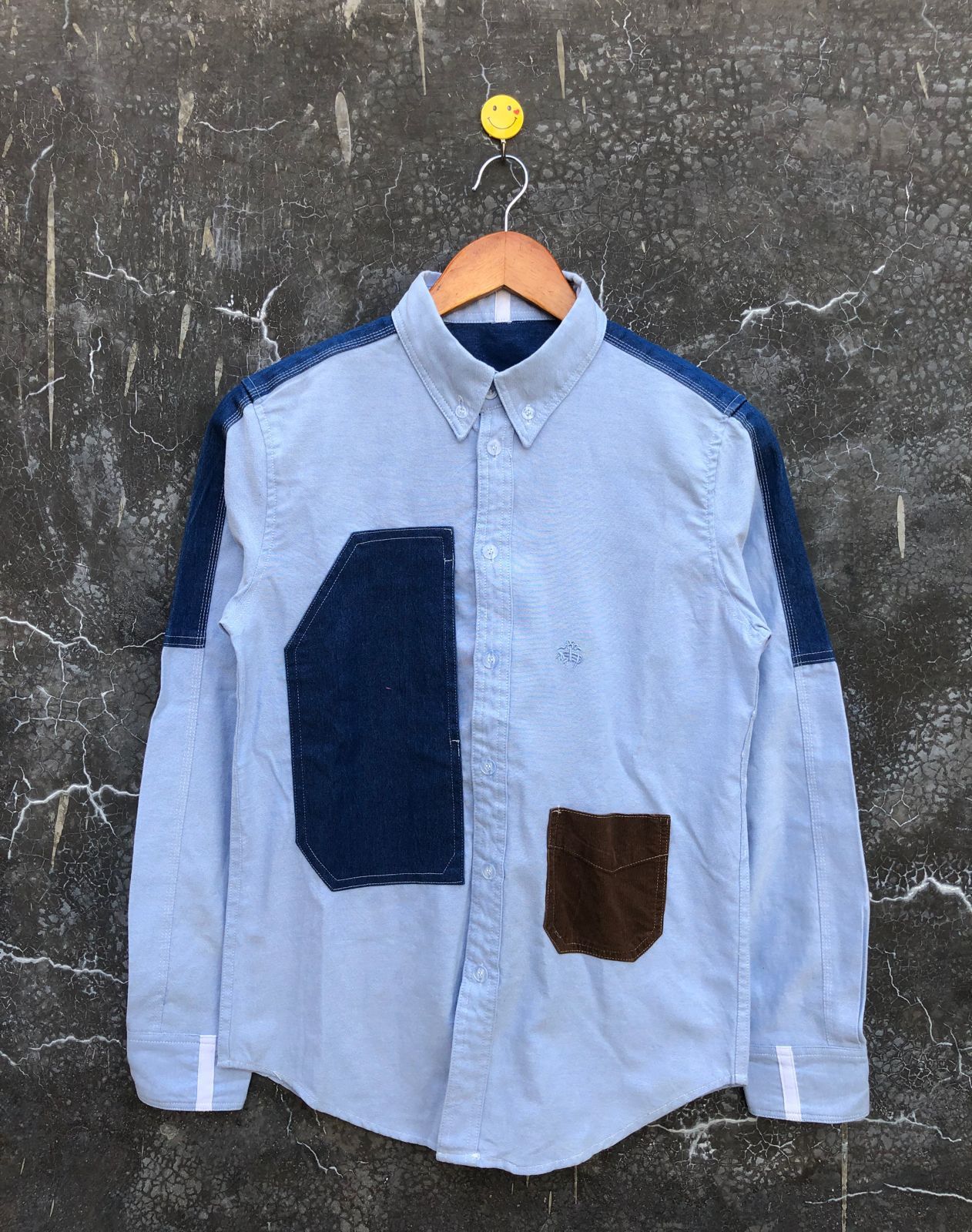 image of Comme Des Garcons Shirt in Blue, Men's (Size Small)