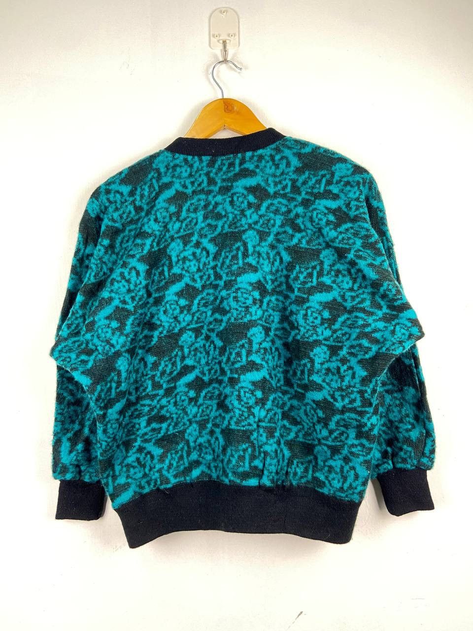 Aran Isles Knitwear 🇯🇵 Vintage Japanese Isle Cardigan Floral Sweater Size L / US 10 / IT 46 - 2 Thumbnail