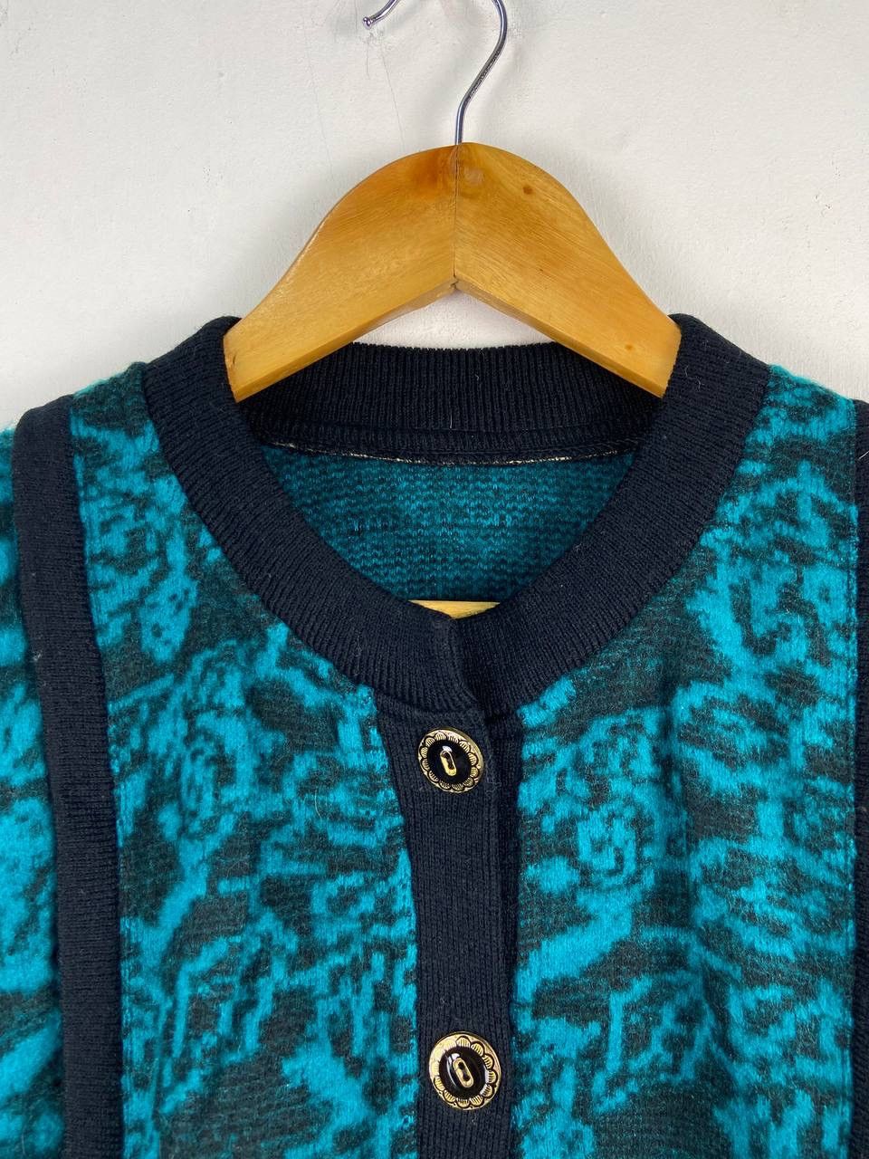 Aran Isles Knitwear 🇯🇵 Vintage Japanese Isle Cardigan Floral Sweater Size L / US 10 / IT 46 - 3 Thumbnail