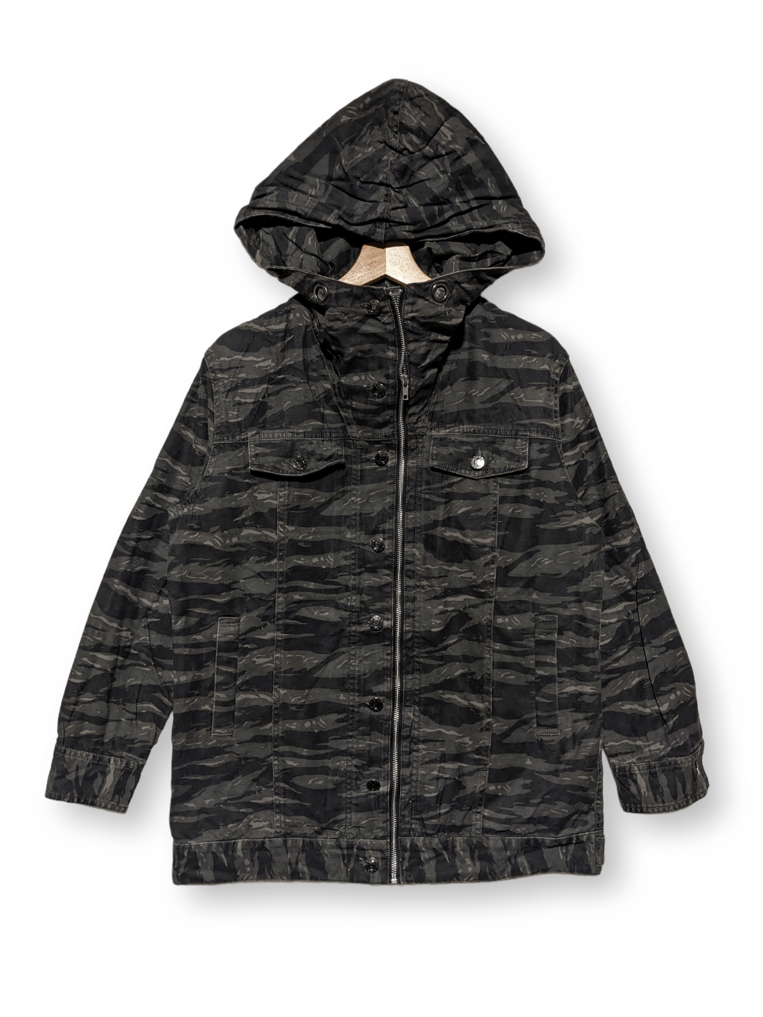LB 03 Camouflage Tiger Stripe Hooded Jacket