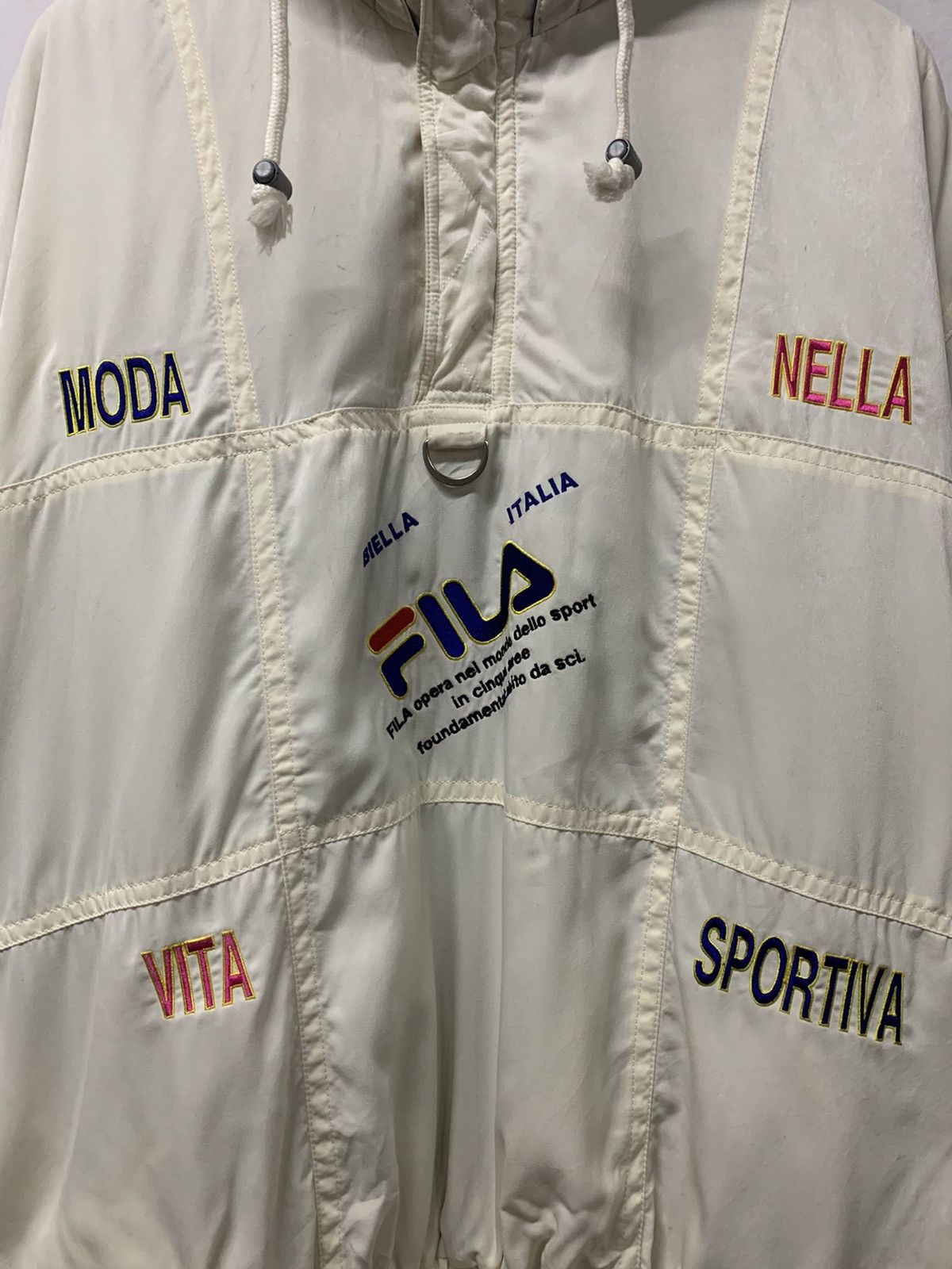 Fila × Vintage Vintage Fila Nylon Pullover Jacket Size US M / EU 48-50 / 2 - 2 Thumbnail