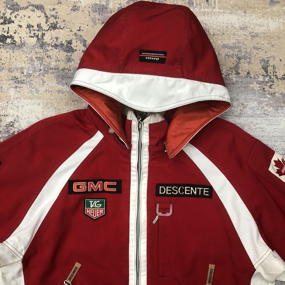 Descente × Tag Heuer Y136. DESCENTE X TAG HEUER CANADA CHAMPIONSHIP SKI JACKET Size US M / EU 48-50 / 2 - 3 Thumbnail