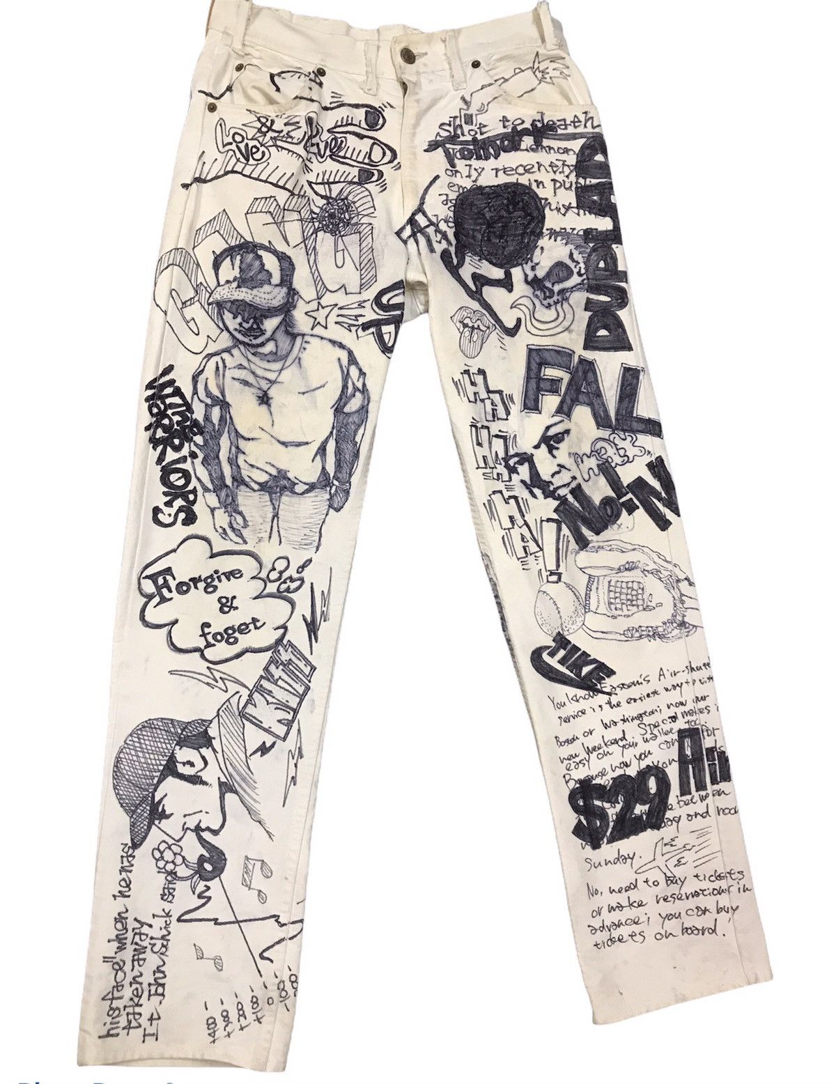 Art Comes First × Levi's × Vintage Vintage Levis art gravity pants Distressed ..... Size US 30 / EU 46 - 1 Thumbnail