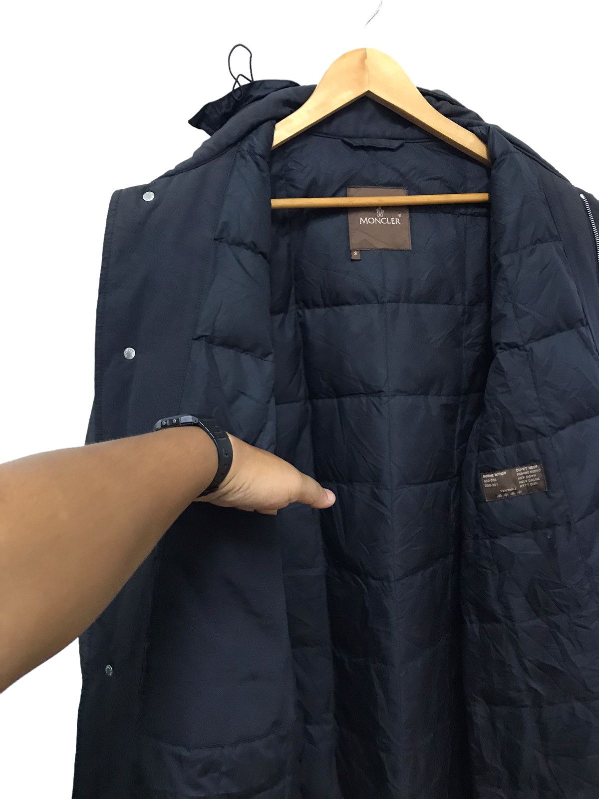Moncler × Vintage Moncler Faded Sun Hoodie Heavy Coat/Jacket Size US L / EU 52-54 / 3 - 6 Thumbnail