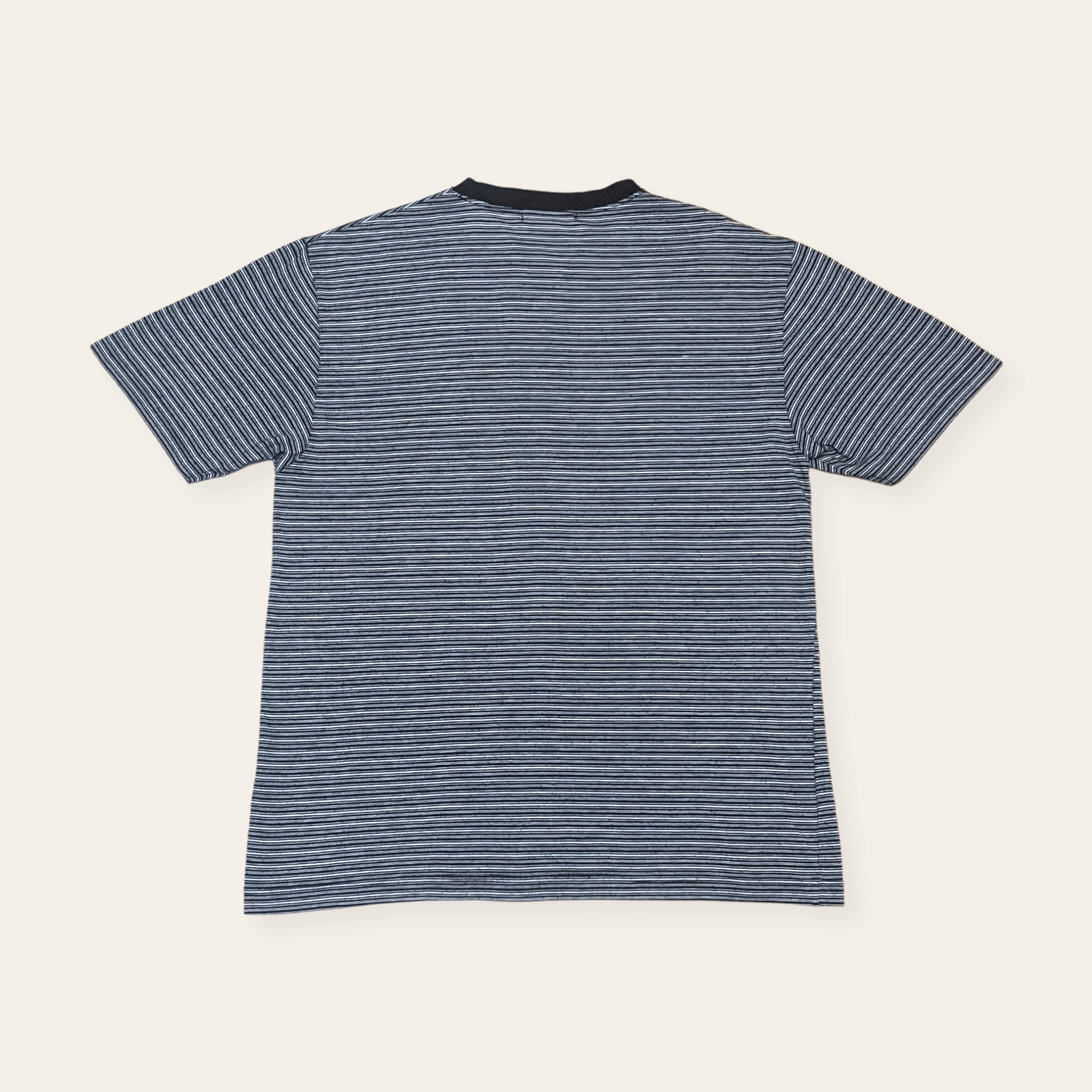 Gianni Valentino × Valentino × Vintage Vintage 90s Gianni Valentino Striped Pocket T shirt Size US L / EU 52-54 / 3 - 2 Thumbnail