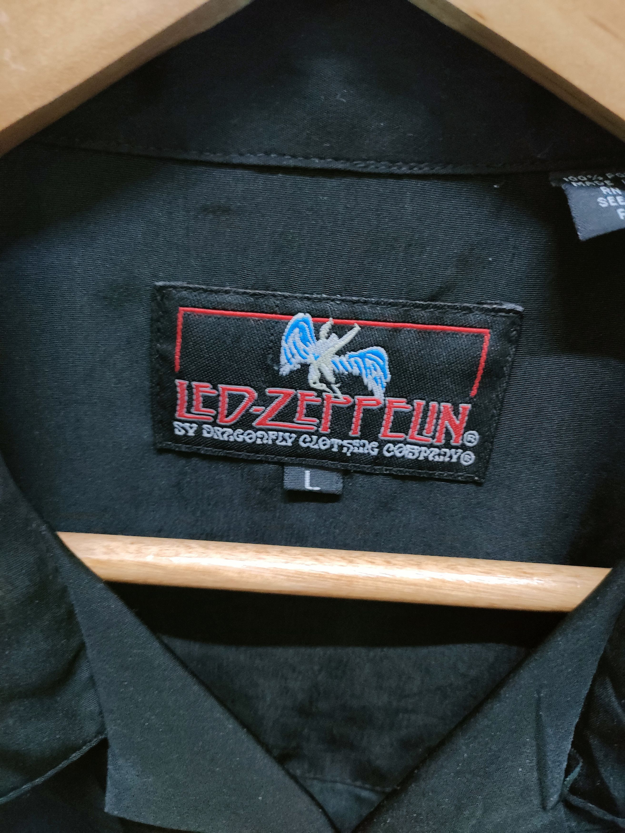 Band Tees Led Zeppelin By Dragonfly Button Ups Size US L / EU 52-54 / 3 - 8 Thumbnail