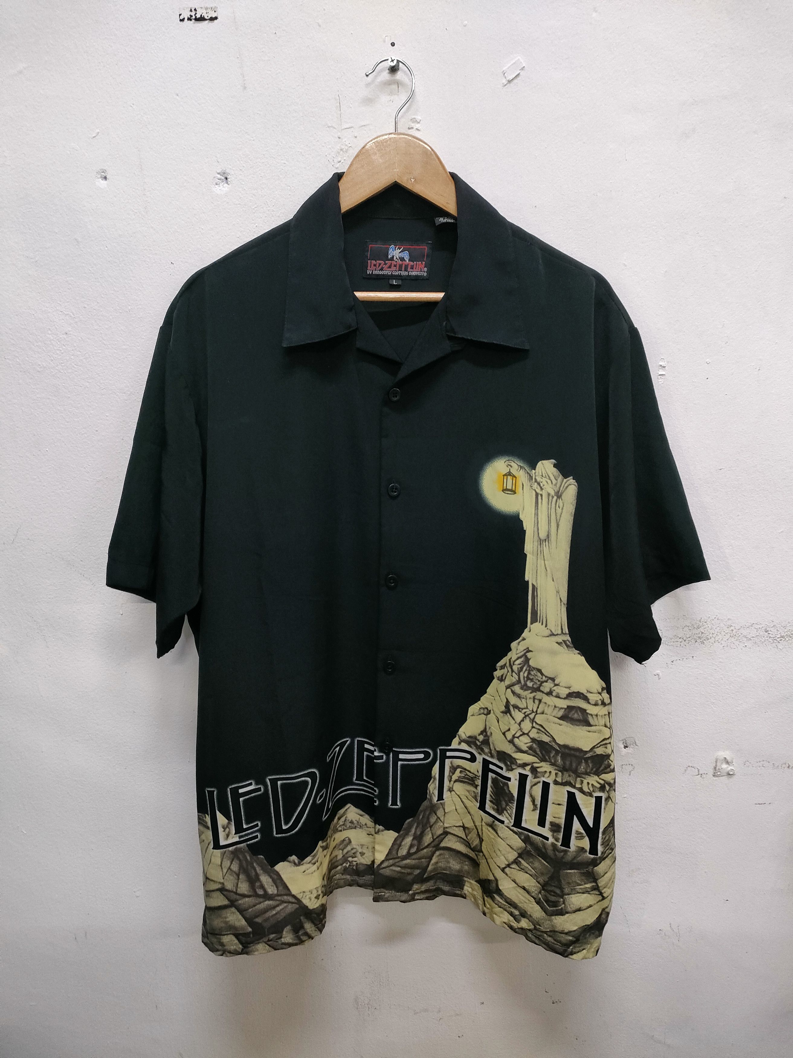 Band Tees Led Zeppelin By Dragonfly Button Ups Size US L / EU 52-54 / 3 - 1 Thumbnail