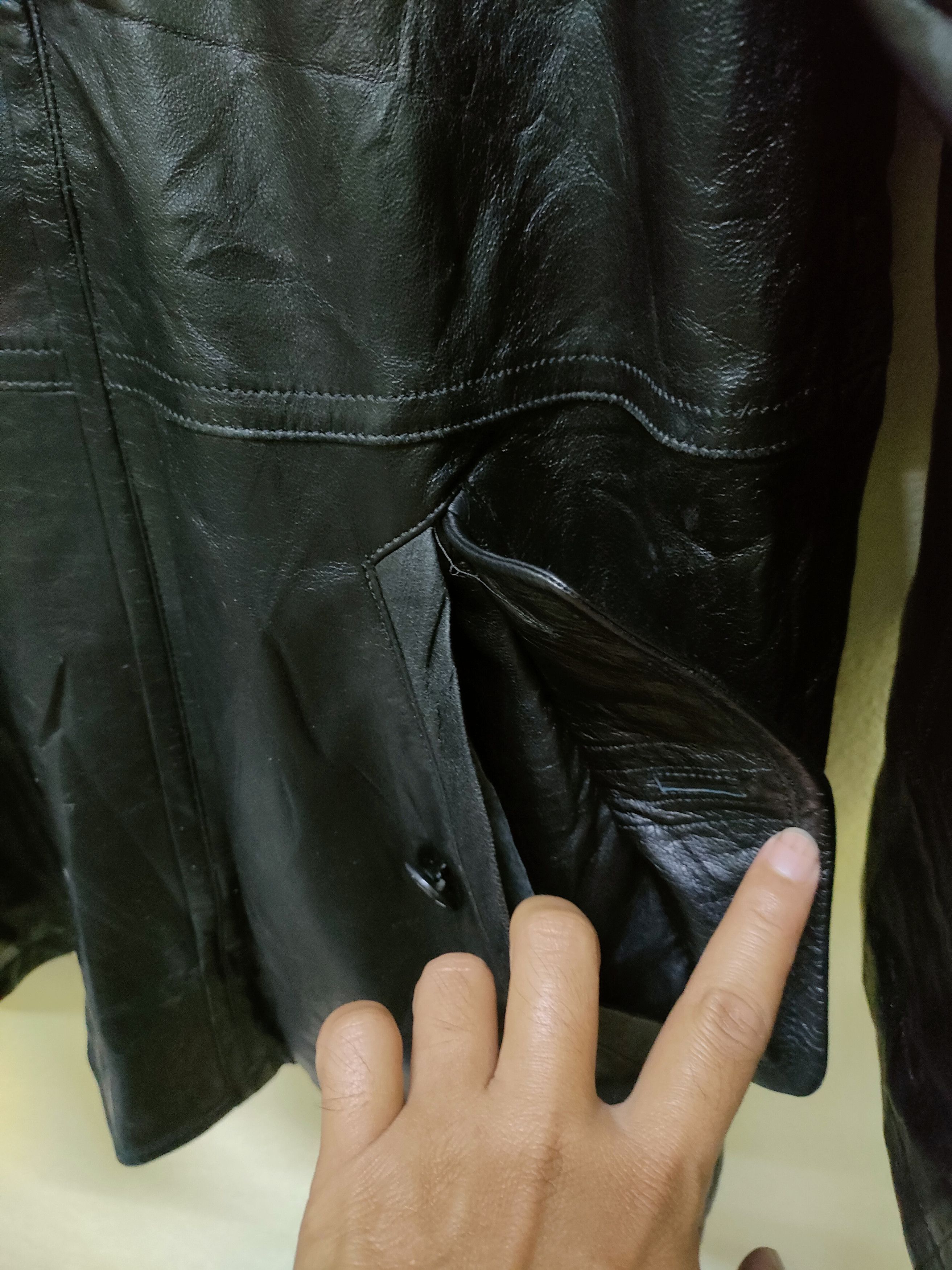 Genuine Leather × Pierre Balmain Pierre Balmain Leather Long Jacket Size US L / EU 52-54 / 3 - 7 Thumbnail
